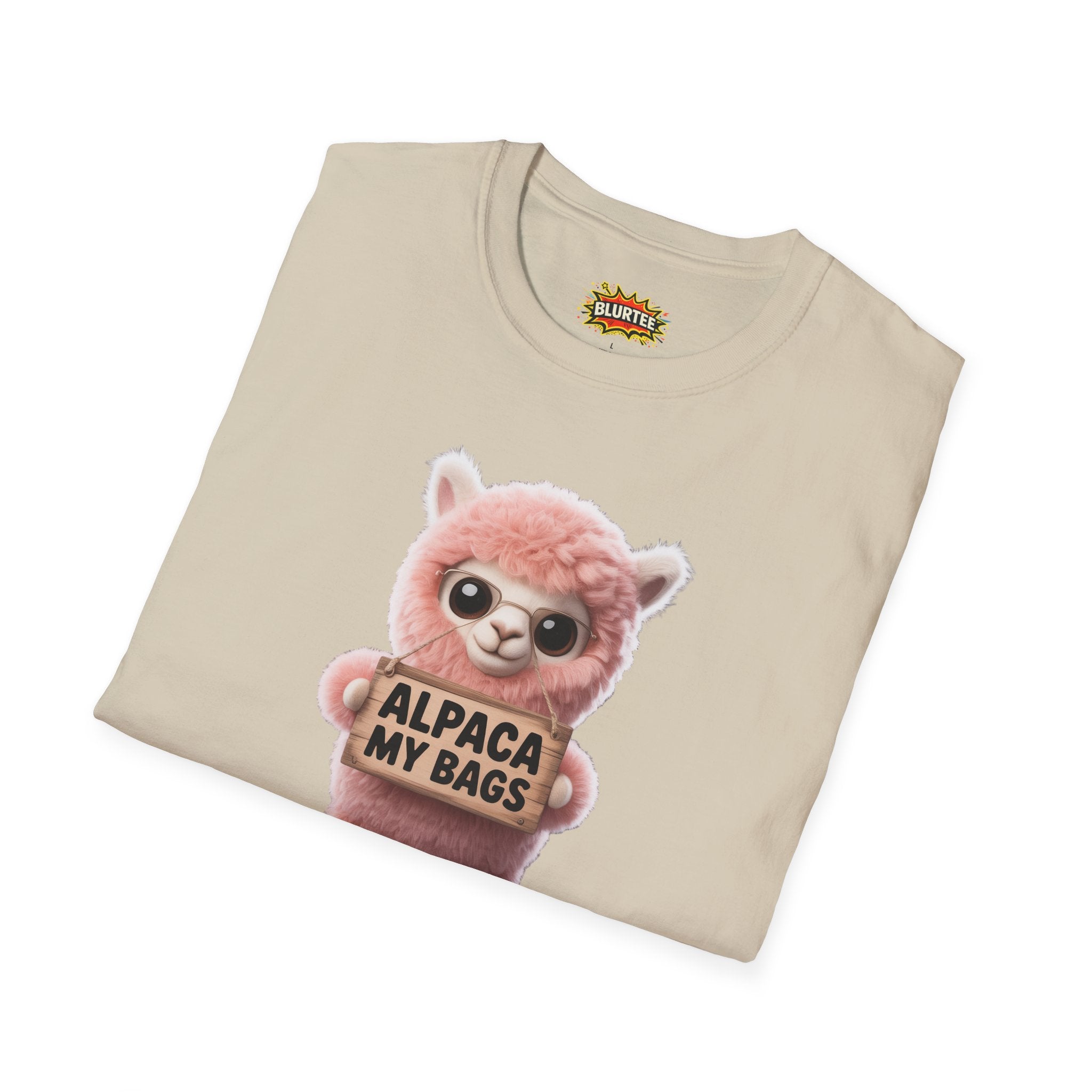 Alpaca My Bags (Pack My Bags) Funny Shirt | Funny Alpaca Shirt | Sarcastic Pun Tee | Unisex Graphic Tee | BLURTee