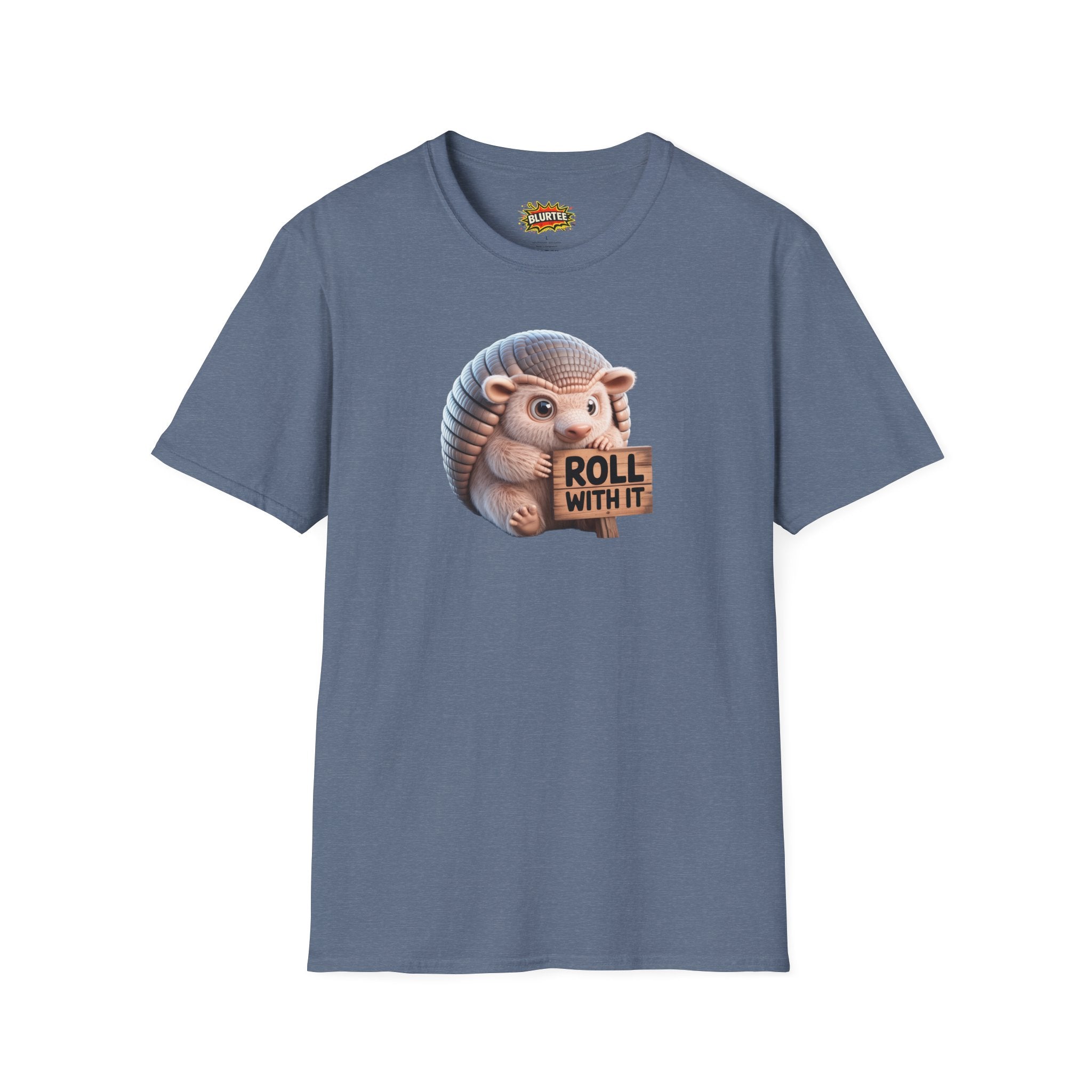 Roll With It Funny Shirt | Funny Armadillo Shirt | Roll With It Tee | Unisex Graphic Tee | BLURTee