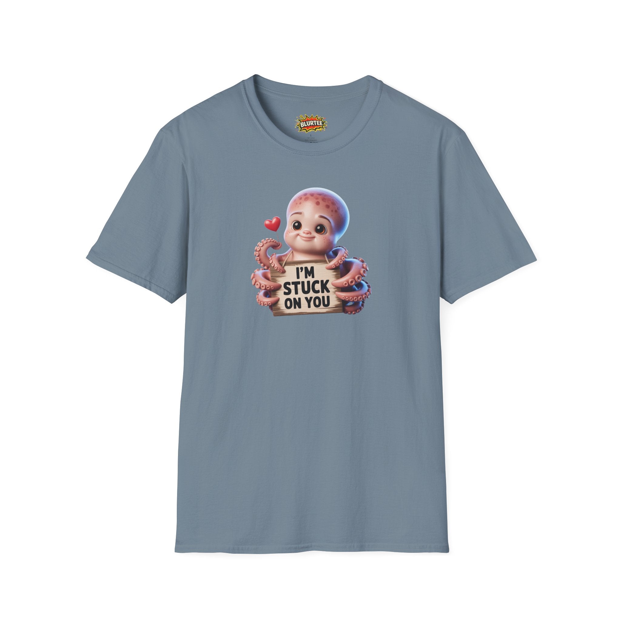 I'm Stuck on You Funny Shirt | Funny Octopus Shirt | Romantic Animal Tee | Unisex Graphic Tee | BLURTee