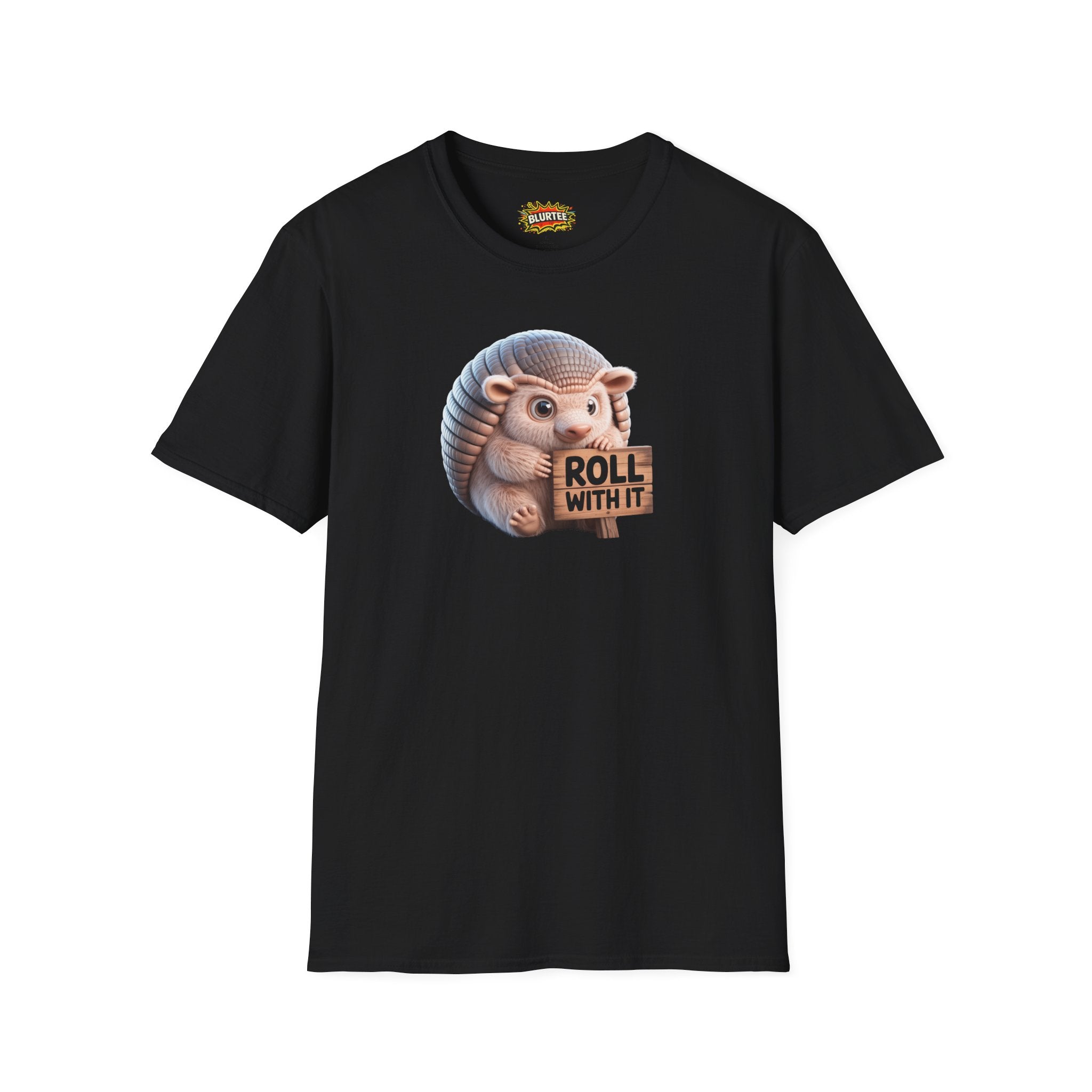 Roll With It Funny Shirt | Funny Armadillo Shirt | Roll With It Tee | Unisex Graphic Tee | BLURTee