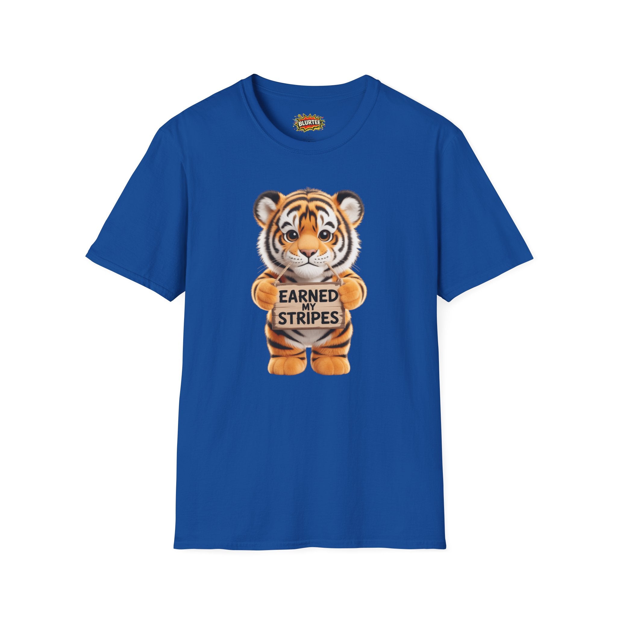 Earned My Stripes Funny Shirt | Funny Tiger Shirt | Sarcastic Animal Tee | Unisex Graphic Tee | BLURTee