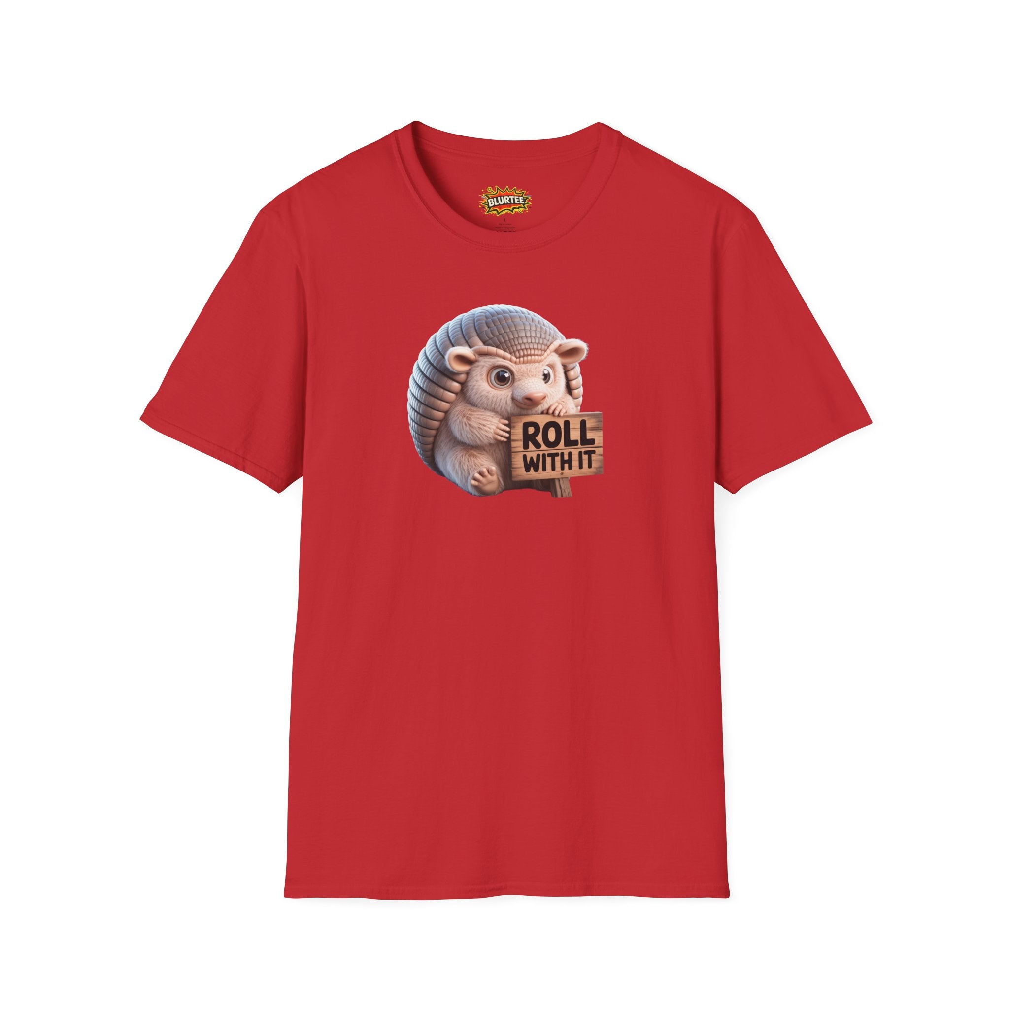 Roll With It Funny Shirt | Funny Armadillo Shirt | Roll With It Tee | Unisex Graphic Tee | BLURTee