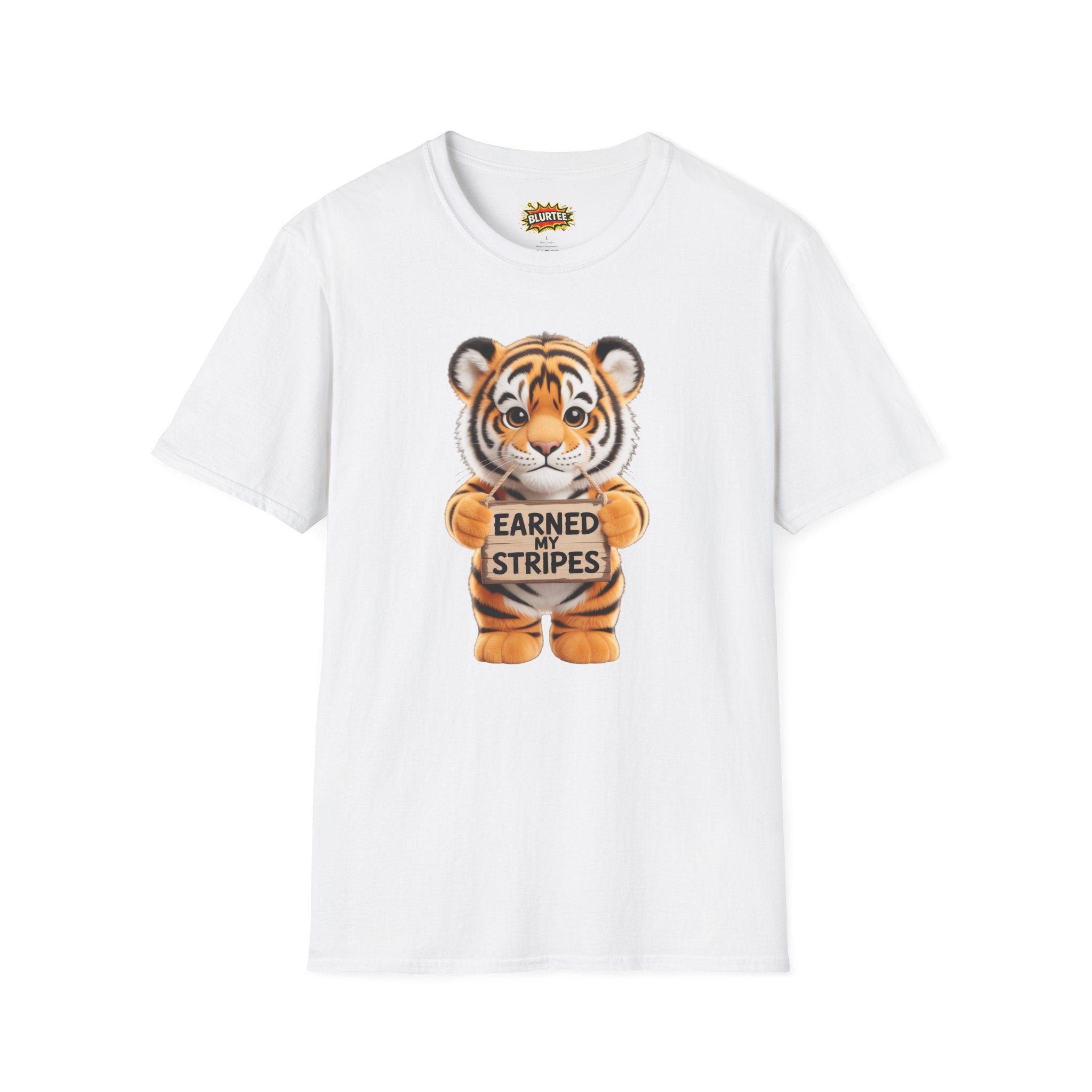 Earned My Stripes Funny Shirt | Funny Tiger Shirt | Sarcastic Animal Tee | Unisex Graphic Tee | BLURTee