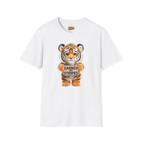 Earned My Stripes Funny Shirt | Funny Tiger Shirt | Sarcastic Animal Tee | Unisex Graphic Tee | BLURTee