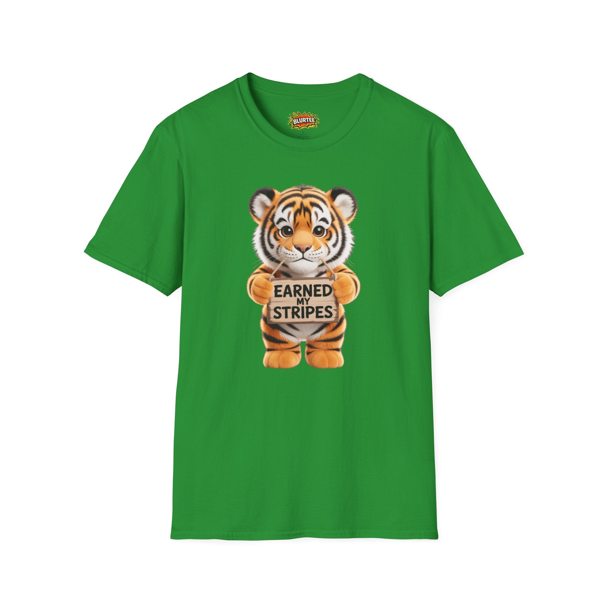 Earned My Stripes Funny Shirt | Funny Tiger Shirt | Sarcastic Animal Tee | Unisex Graphic Tee | BLURTee