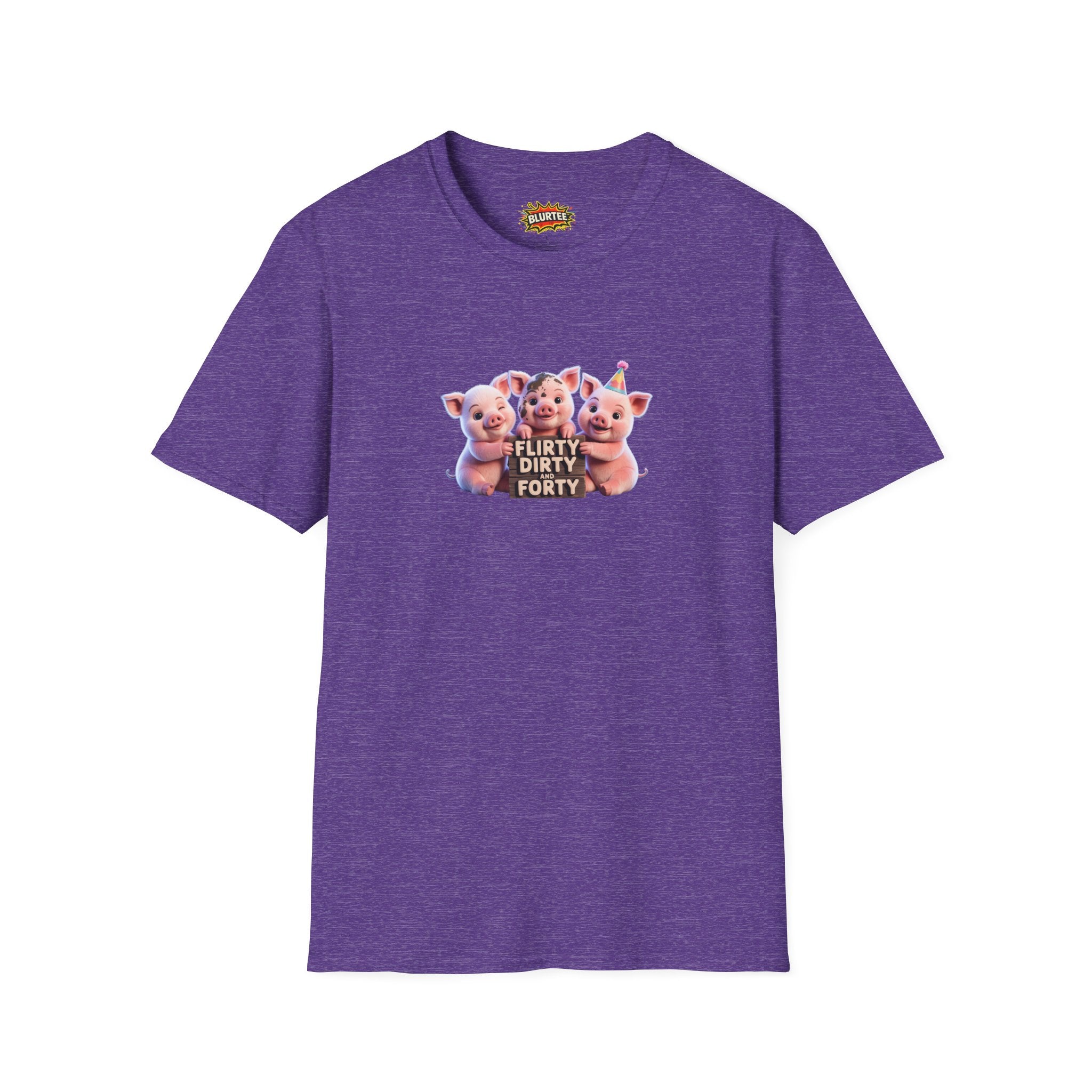 Flirty Dirty and Forty (Flirty And Thirty) Funny Shirt | Funny 40Th Birthday Shirt | Unisex Graphic Tee | BLURTee