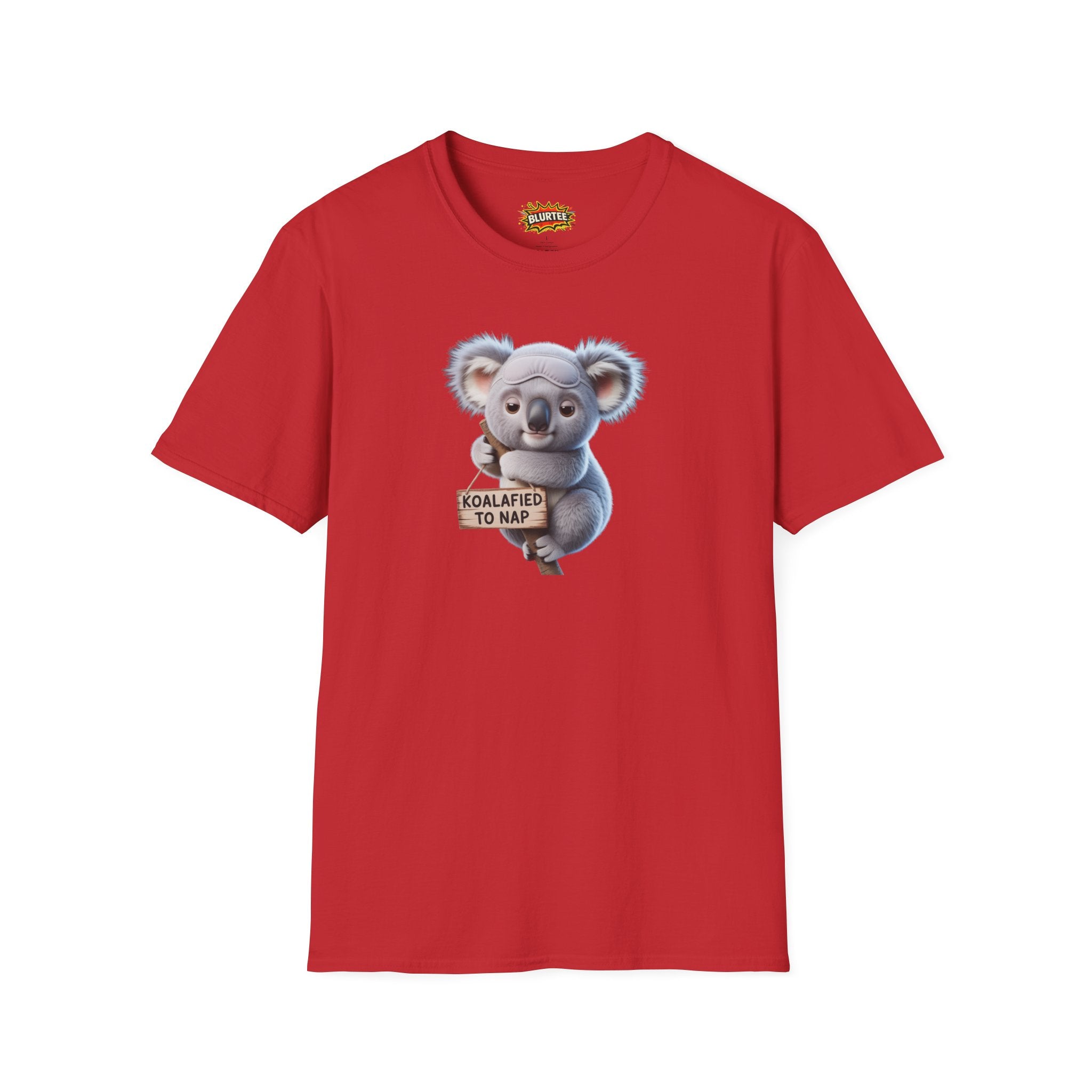 Koalafied to Nap (Qualified To Nap) Funny Shirt | Funny Koala Shirt | Sarcastic Pun Tee | Unisex Graphic Tee | BLURTee