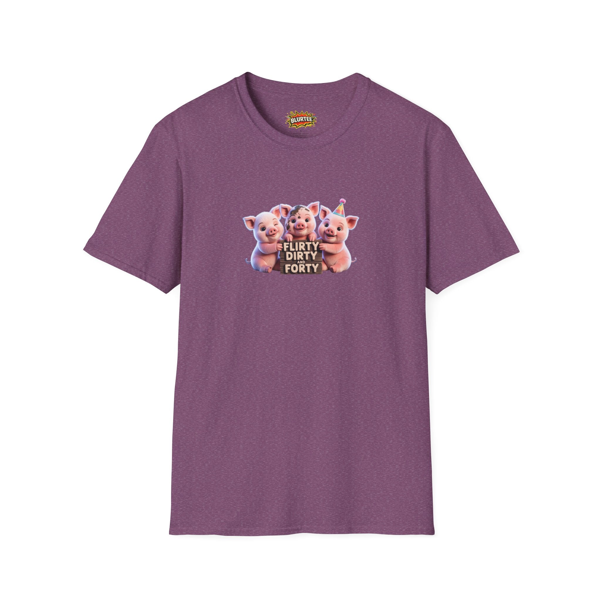 Flirty Dirty and Forty (Flirty And Thirty) Funny Shirt | Funny 40Th Birthday Shirt | Unisex Graphic Tee | BLURTee