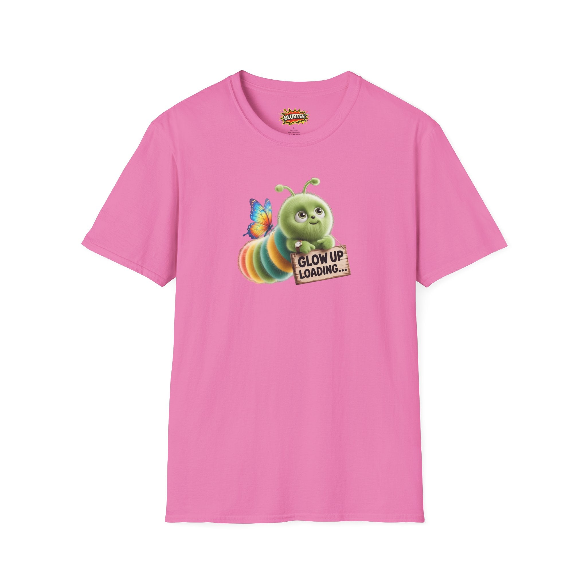 Glow Up Loading (Glow Up) Funny Shirt | Funny Caterpillar Shirt | Sarcastic Animal Tee | Unisex Graphic Tee | BLURTee