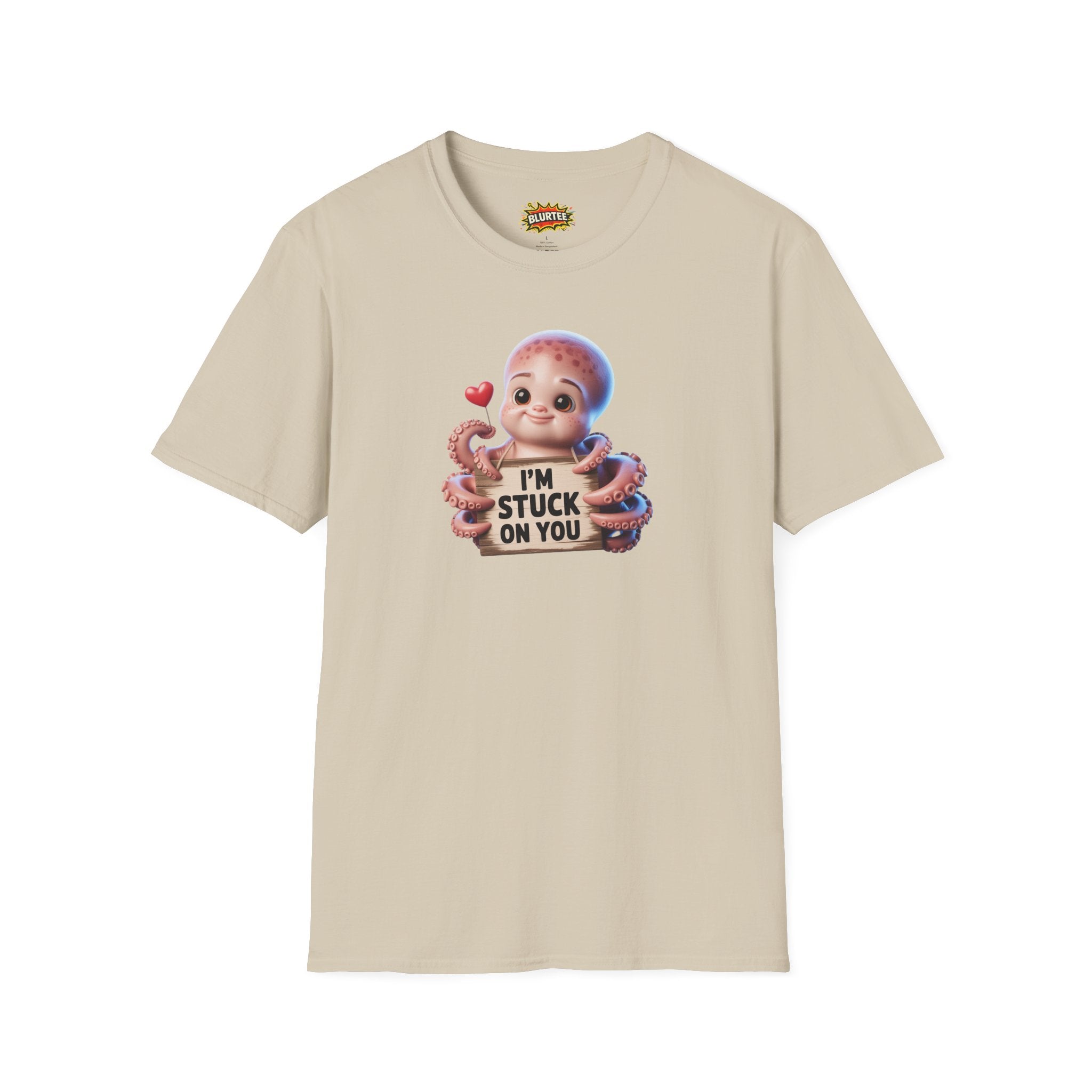 I'm Stuck on You Funny Shirt | Funny Octopus Shirt | Romantic Animal Tee | Unisex Graphic Tee | BLURTee