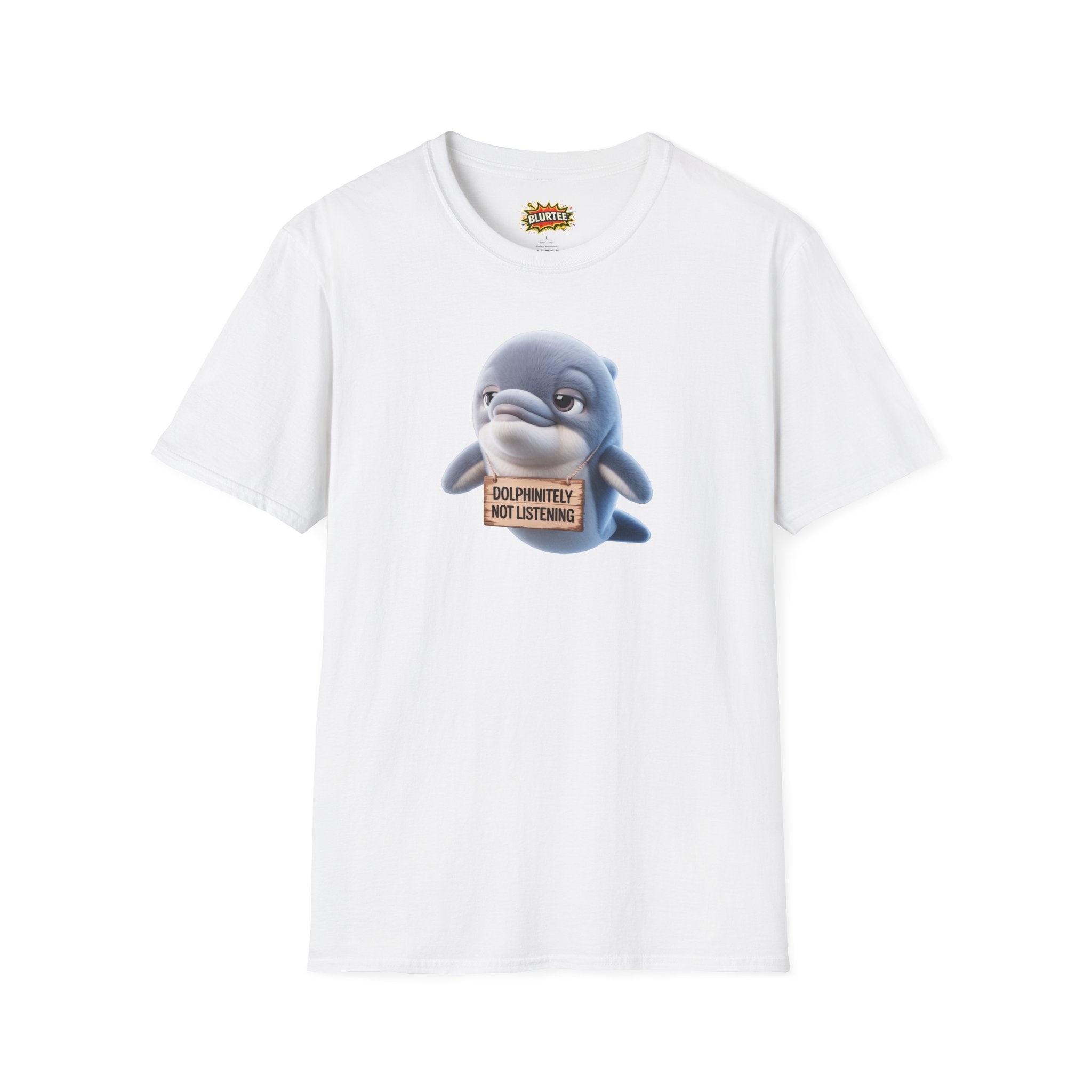 Dolphinitely Not Listening (Definitely Not Listening) Funny Shirt | Funny Dolphin Shirt | Unisex Graphic Tee | BLURTee