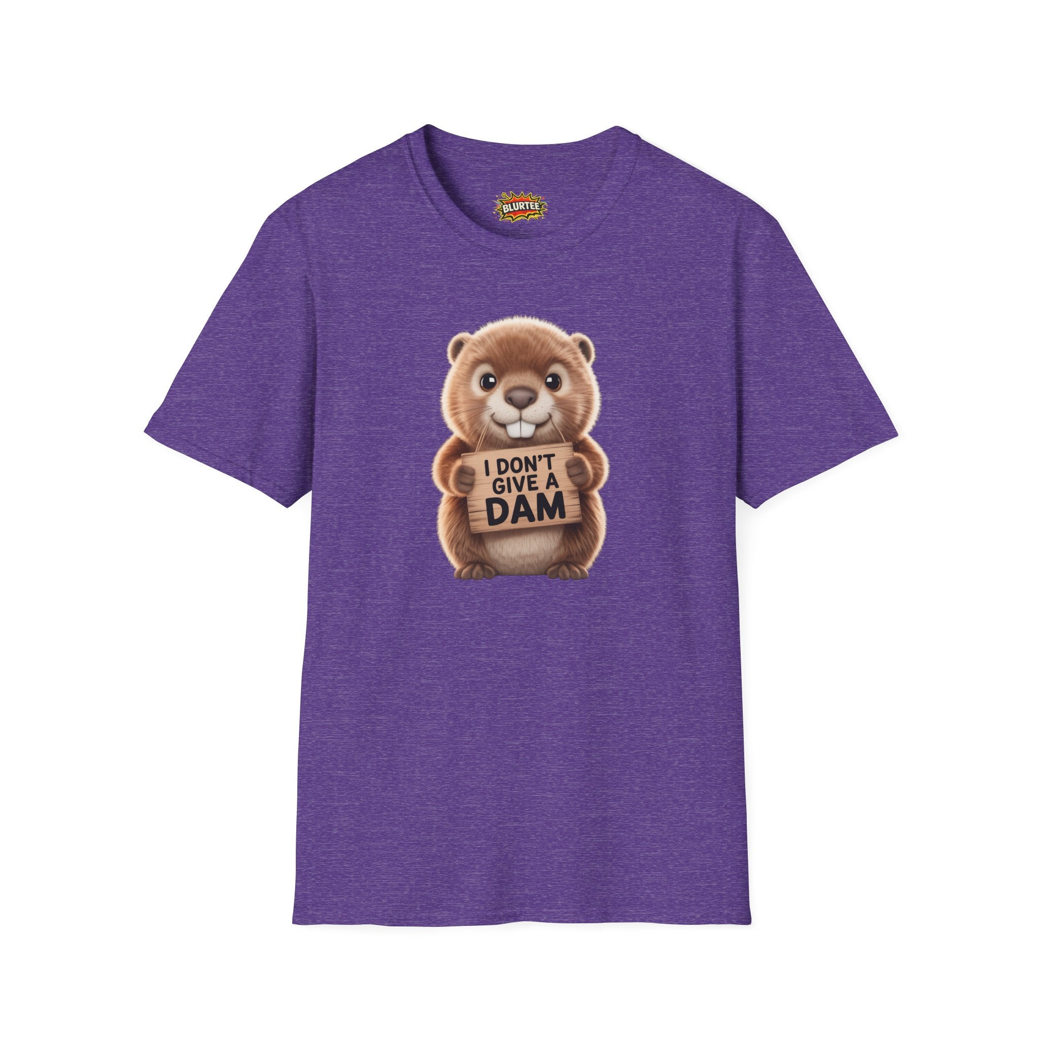 I Don't Give a Dam (I Don'T Give A Damn) Funny Shirt | Funny Beaver Tee | Sarcastic Pun Shirt | Unisex Graphic Tee | BLURTee