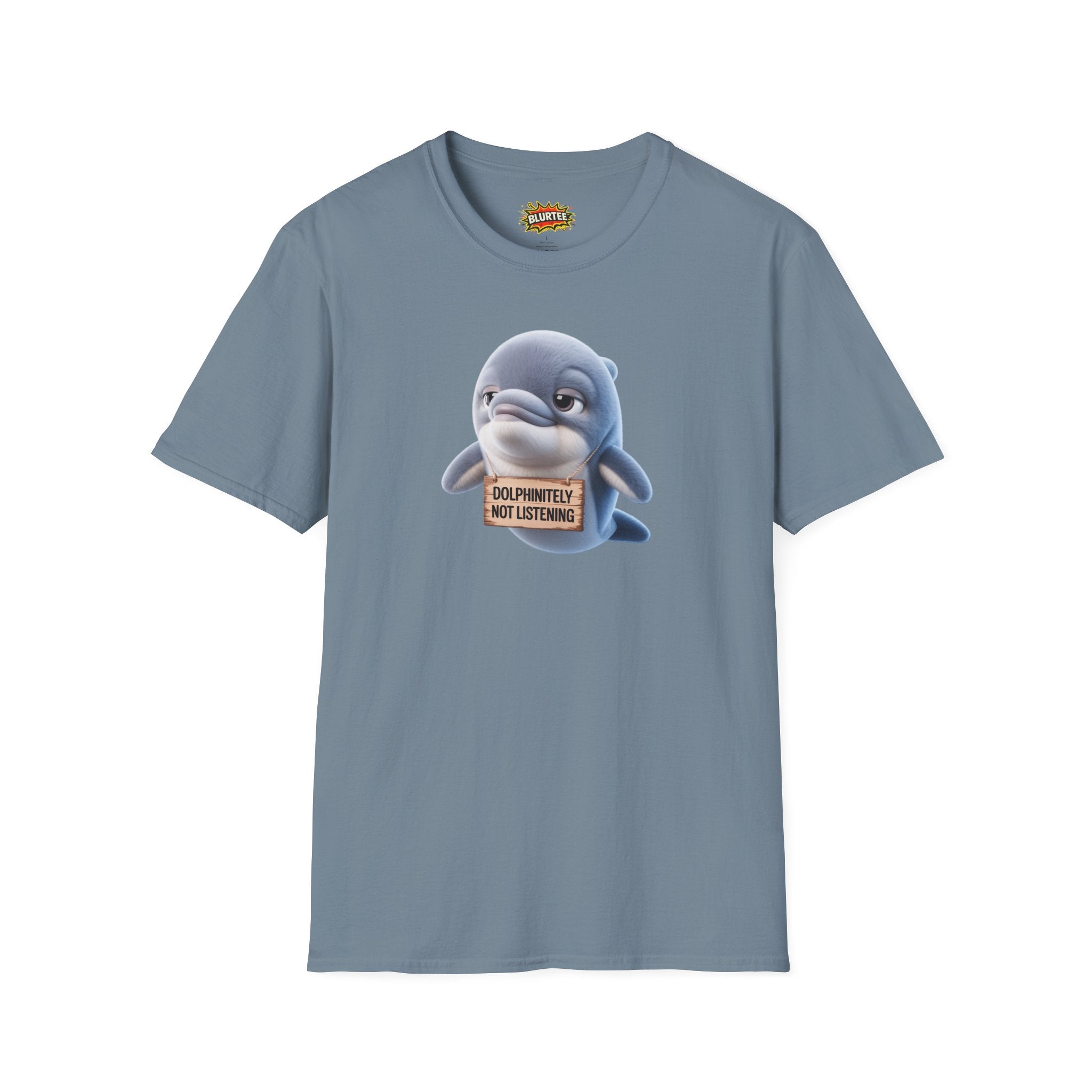 Dolphinitely Not Listening (Definitely Not Listening) Funny Shirt | Funny Dolphin Shirt | Unisex Graphic Tee | BLURTee