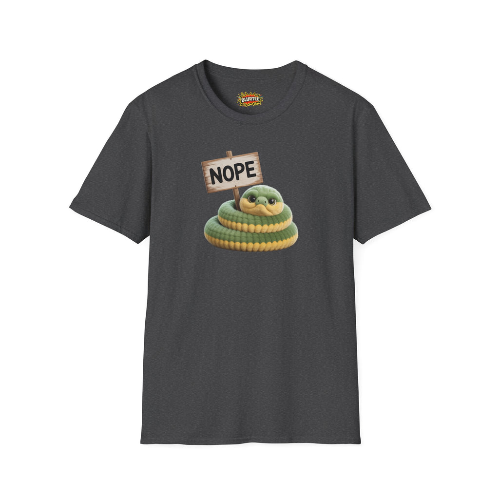 Nope Rope Funny Shirt | Funny Snake Shirt | Sarcastic Animal Tee | Unisex Graphic Tee | BLURTee