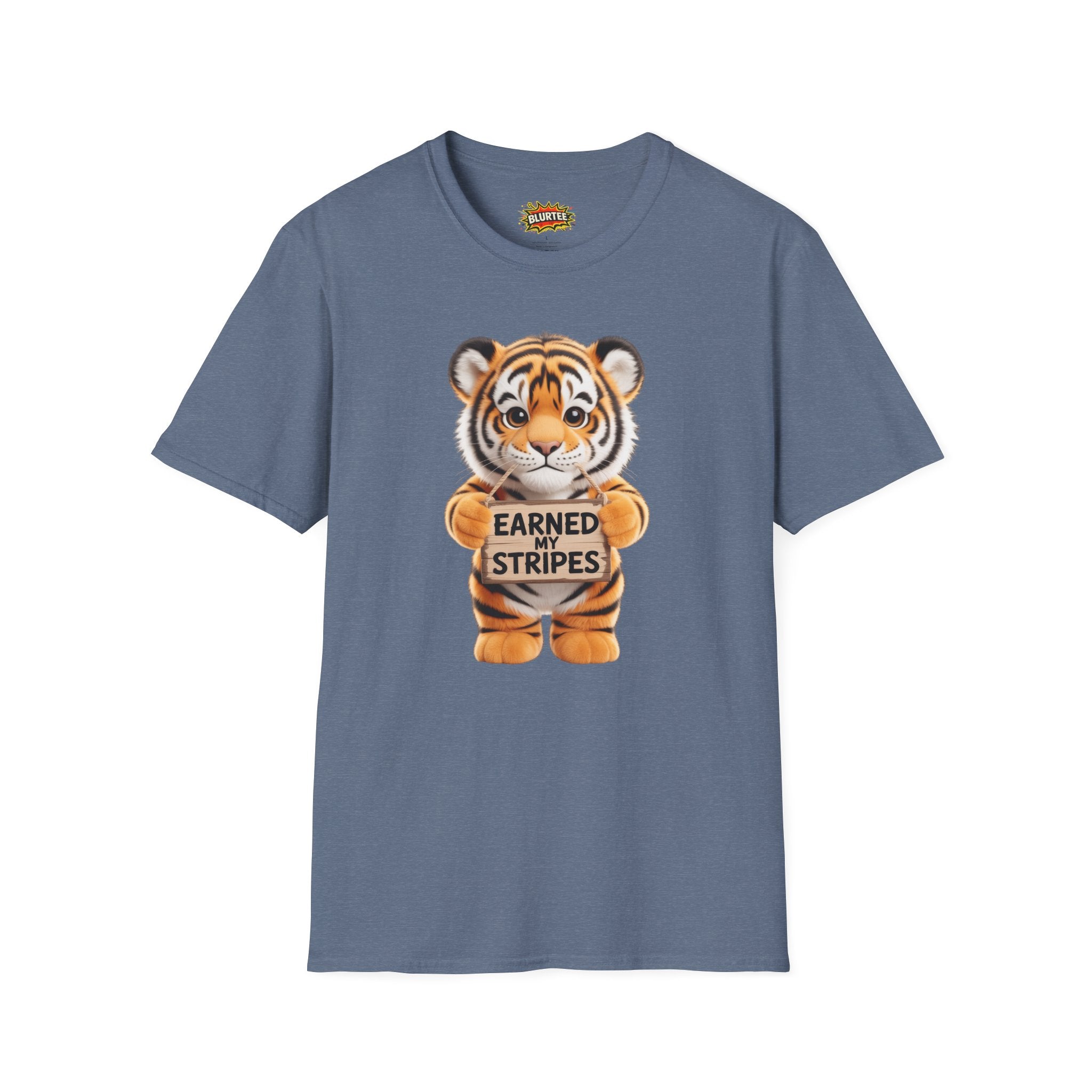 Earned My Stripes Funny Shirt | Funny Tiger Shirt | Sarcastic Animal Tee | Unisex Graphic Tee | BLURTee