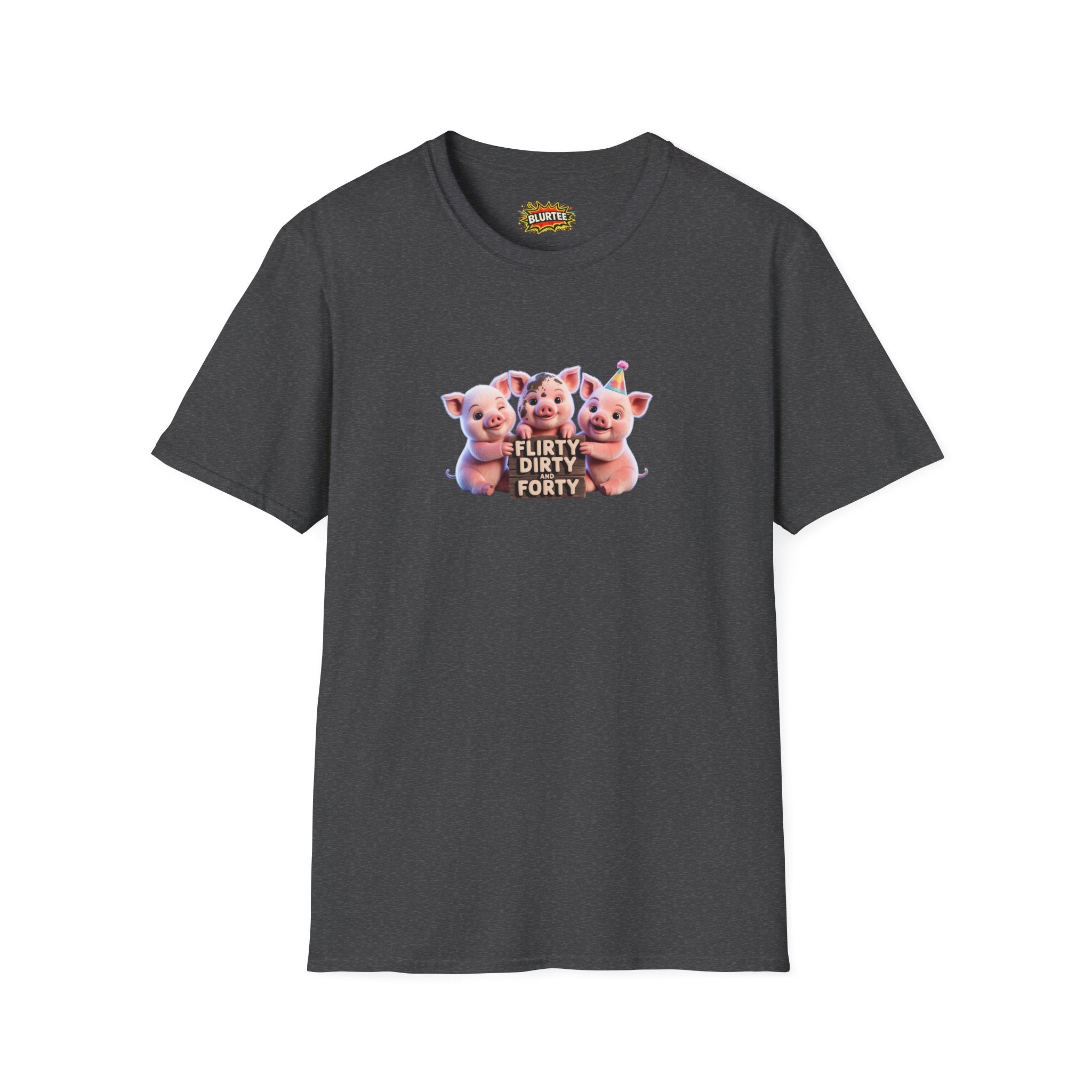 Flirty Dirty and Forty (Flirty And Thirty) Funny Shirt | Funny 40Th Birthday Shirt | Unisex Graphic Tee | BLURTee