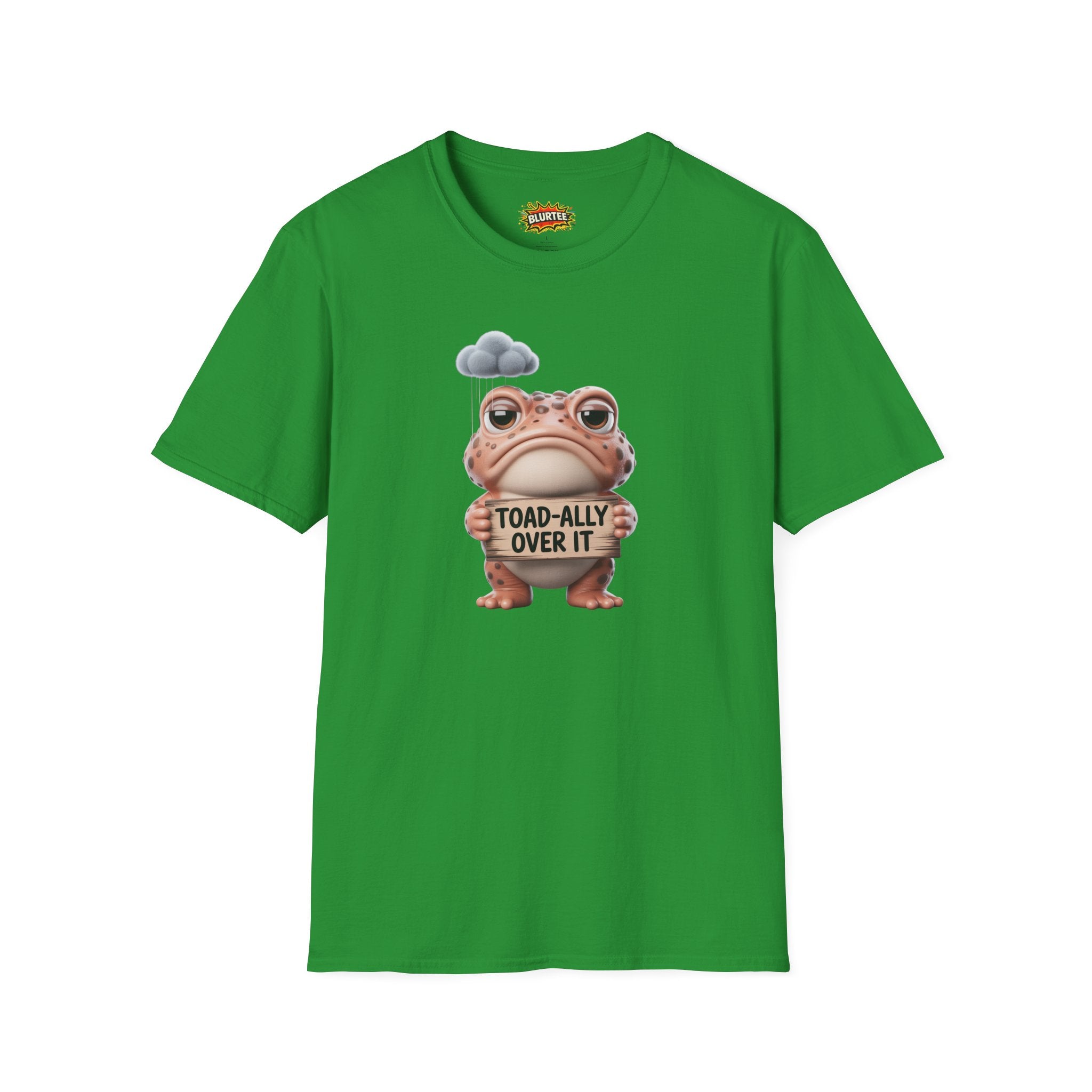 Toad-ally Over It (Totally Over It) Funny Shirt | Funny Toad Shirt | Sarcastic Animal Graphic | Unisex Graphic Tee | BLURTee