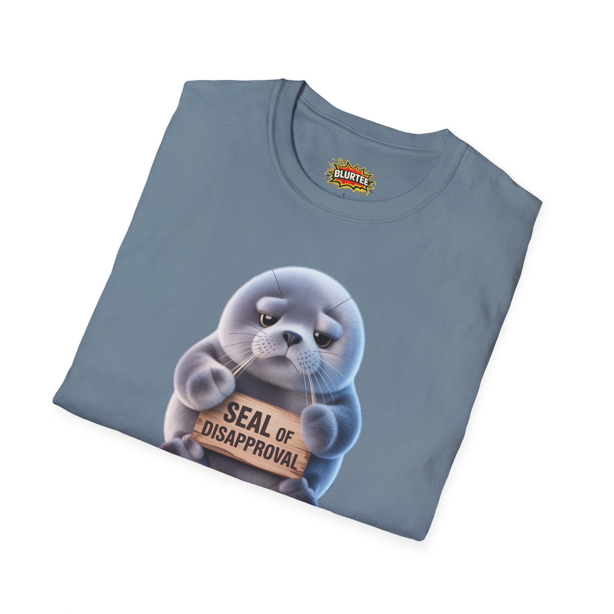 Seal of Disapproval (Seal Of Approval) Funny Shirt | Funny Seal Shirt | Sarcastic Animal Tee | Unisex Graphic Tee | BLURTee