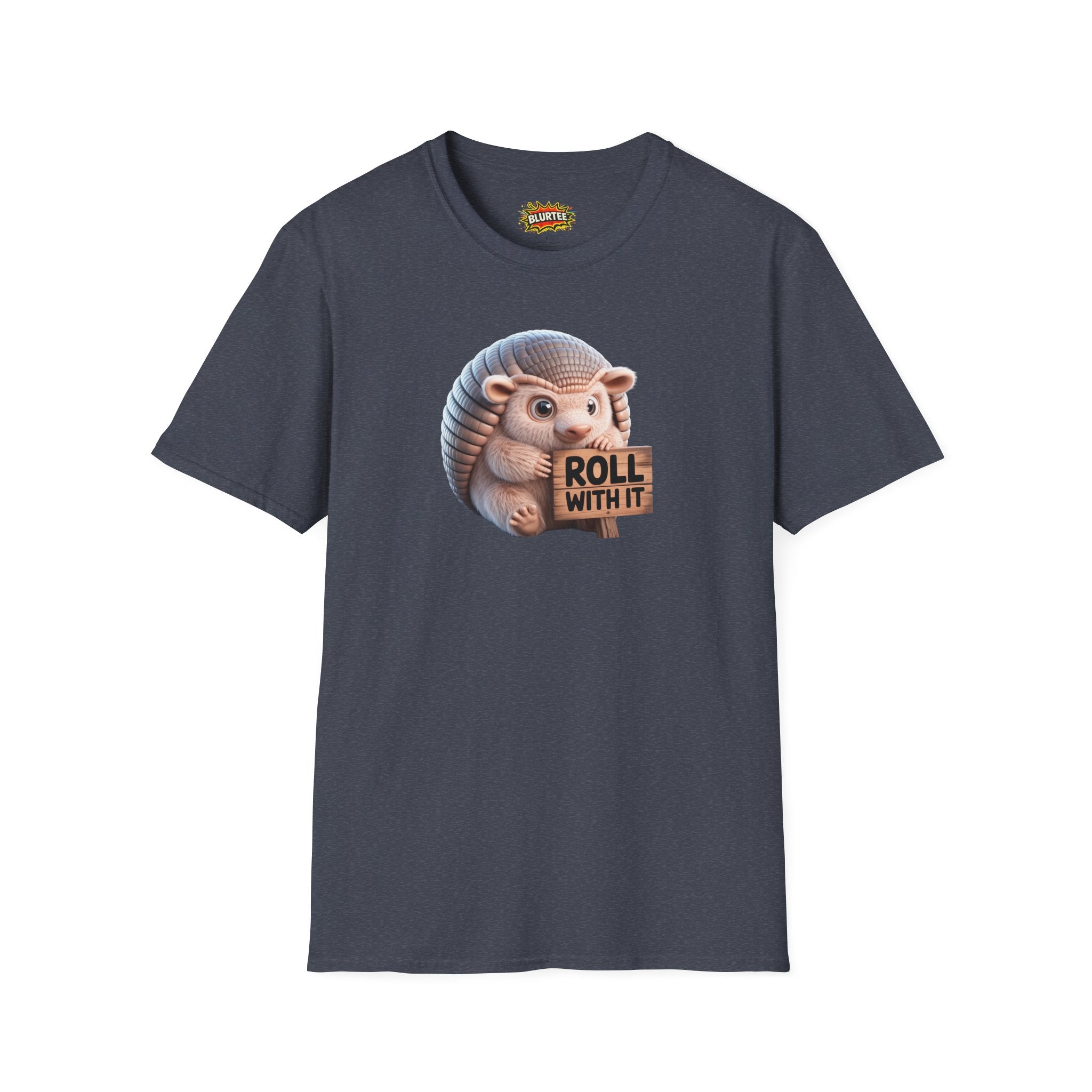 Roll With It Funny Shirt | Funny Armadillo Shirt | Roll With It Tee | Unisex Graphic Tee | BLURTee
