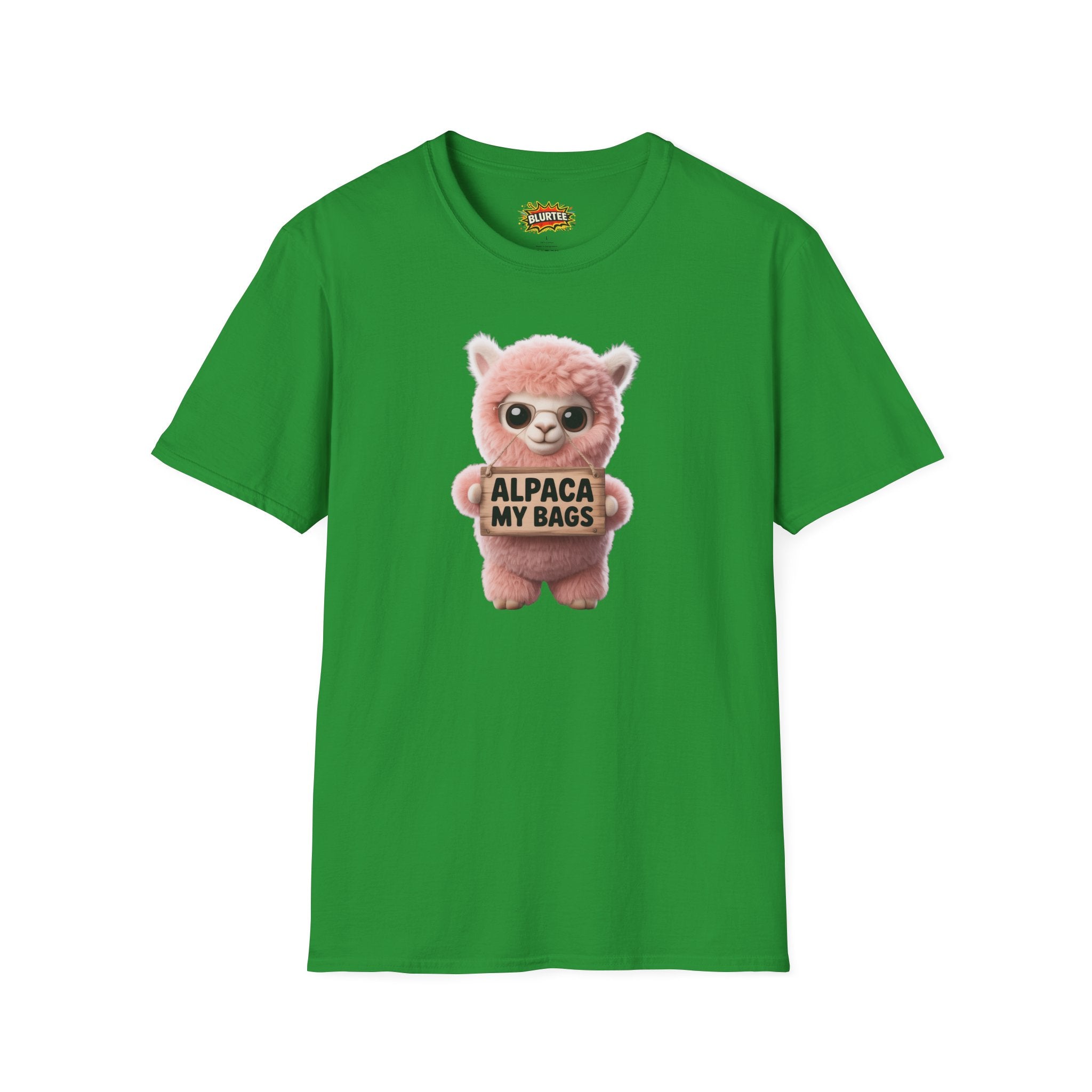 Alpaca My Bags (Pack My Bags) Funny Shirt | Funny Alpaca Shirt | Sarcastic Pun Tee | Unisex Graphic Tee | BLURTee
