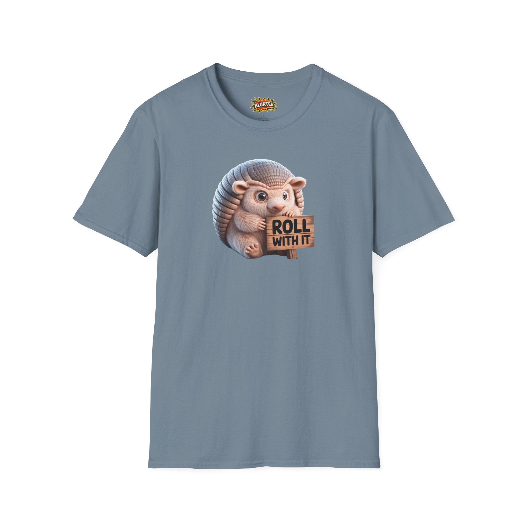 Roll With It Funny Shirt | Funny Armadillo Shirt | Roll With It Tee | Unisex Graphic Tee | BLURTee