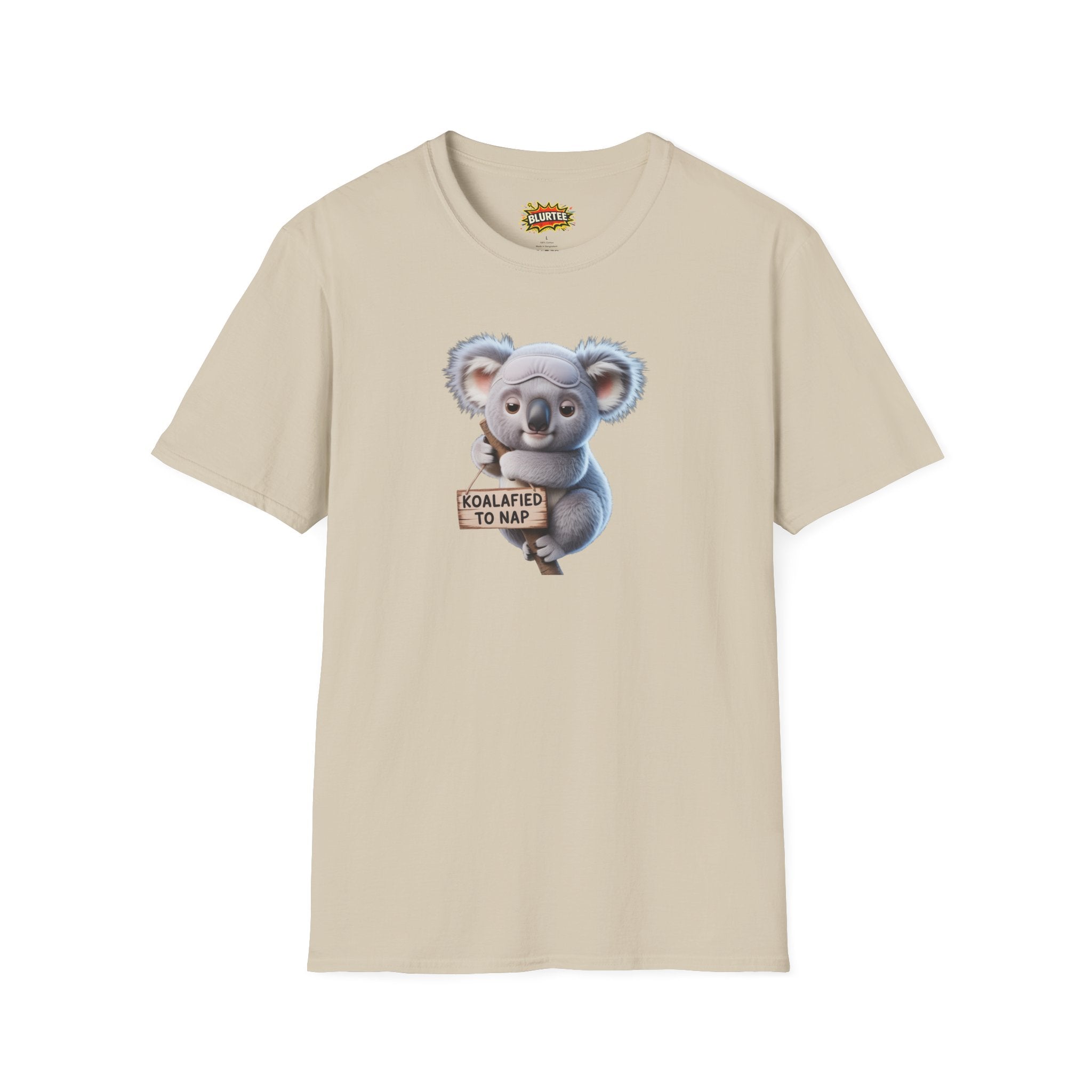 Koalafied to Nap (Qualified To Nap) Funny Shirt | Funny Koala Shirt | Sarcastic Pun Tee | Unisex Graphic Tee | BLURTee