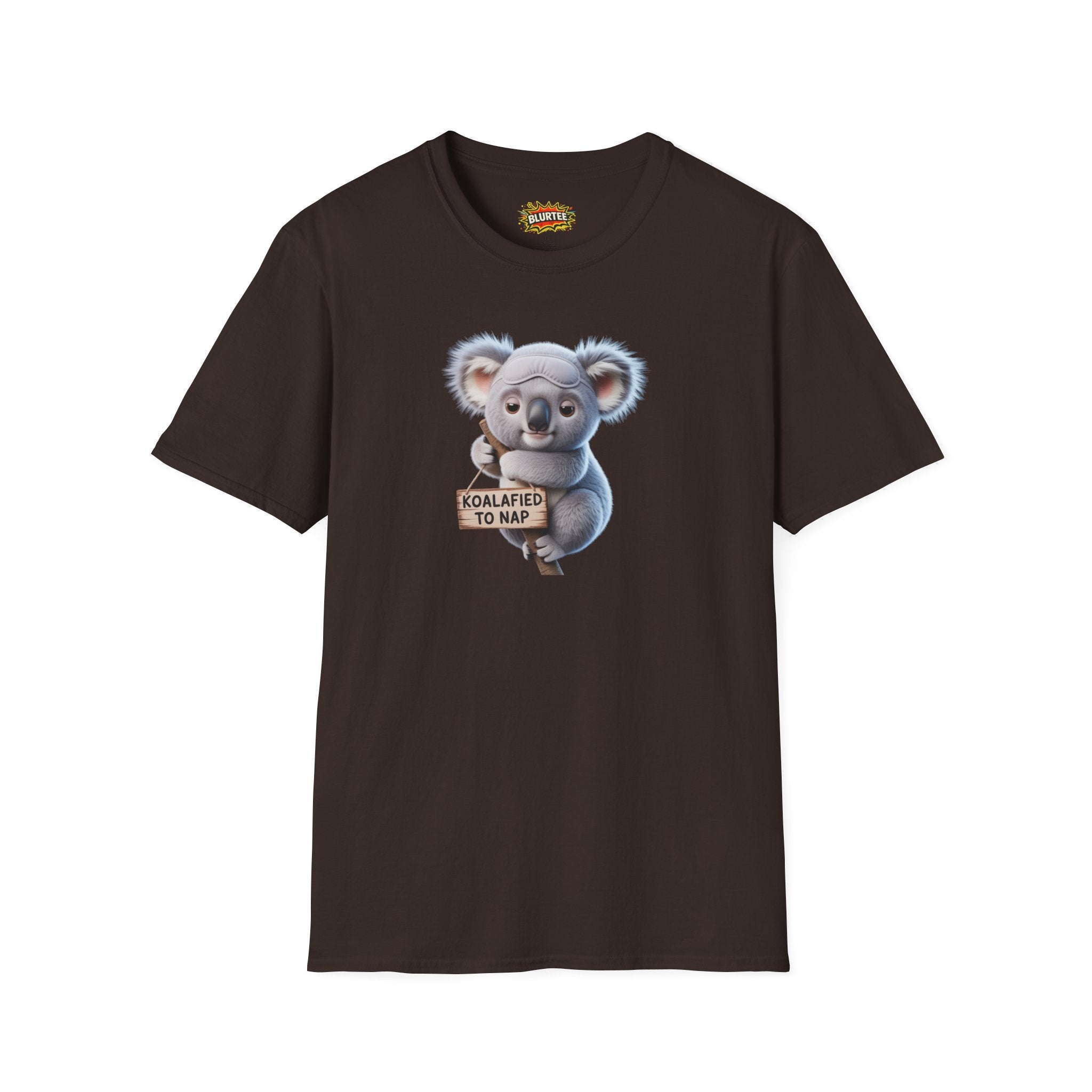 Koalafied to Nap (Qualified To Nap) Funny Shirt | Funny Koala Shirt | Sarcastic Pun Tee | Unisex Graphic Tee | BLURTee