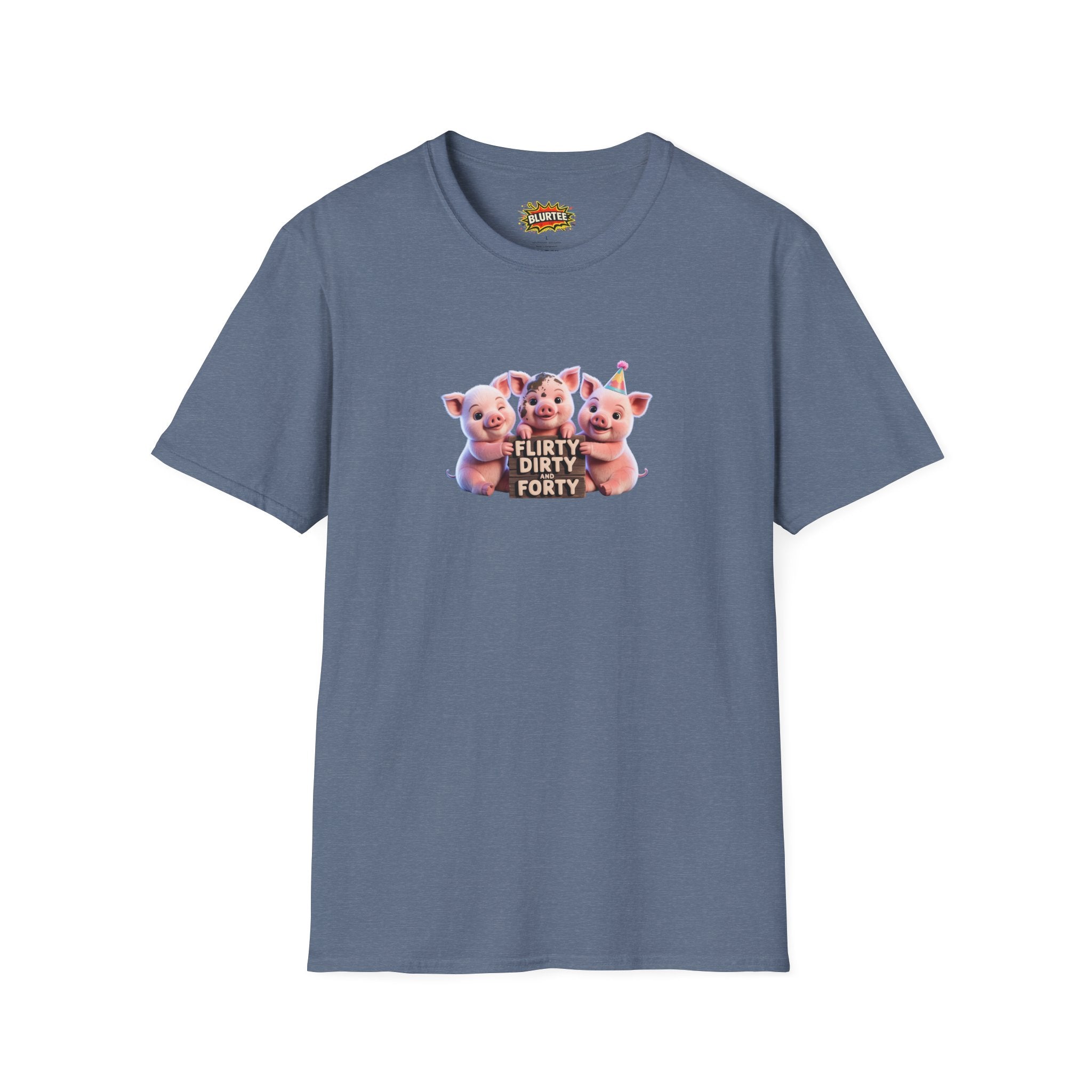 Flirty Dirty and Forty (Flirty And Thirty) Funny Shirt | Funny 40Th Birthday Shirt | Unisex Graphic Tee | BLURTee