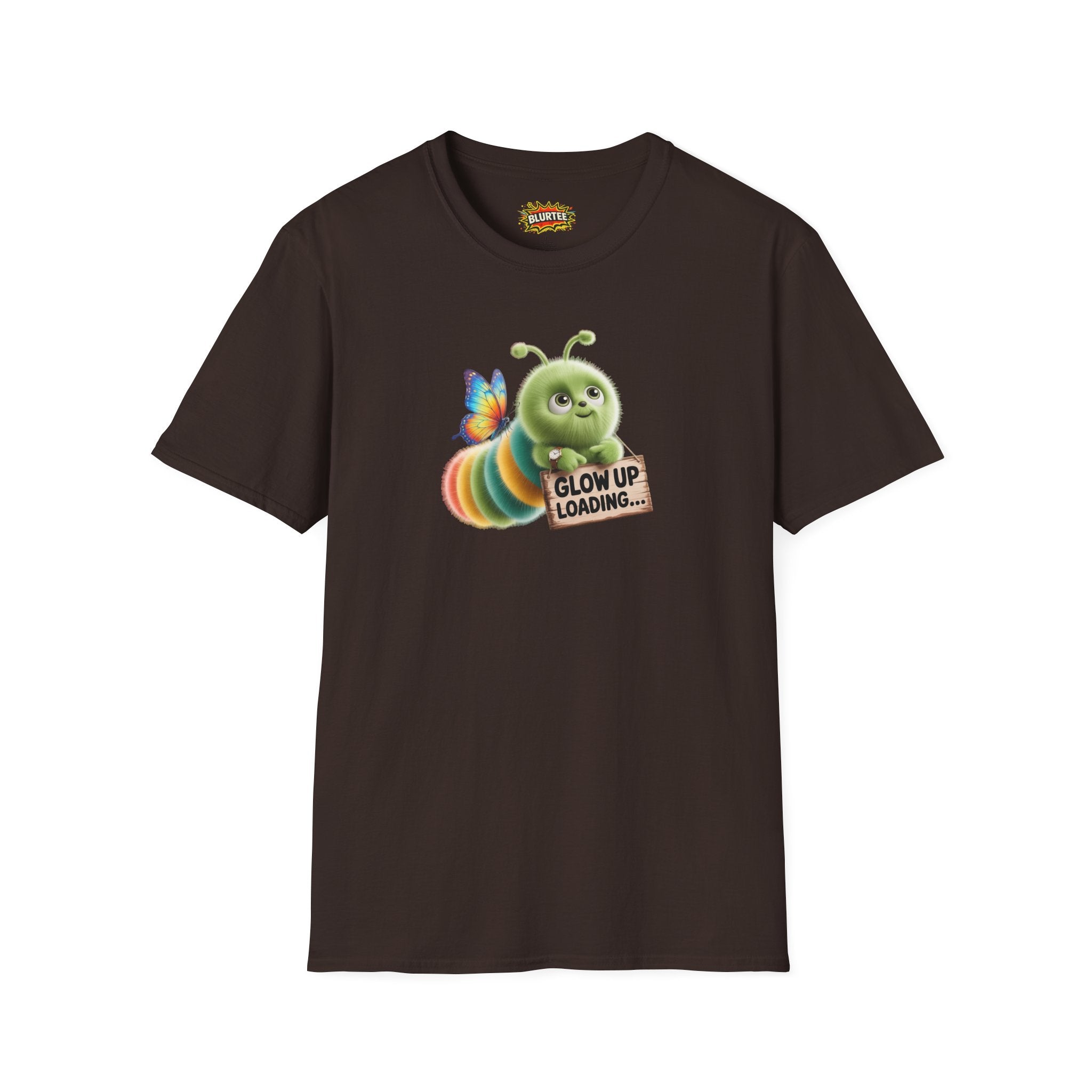 Glow Up Loading (Glow Up) Funny Shirt | Funny Caterpillar Shirt | Sarcastic Animal Tee | Unisex Graphic Tee | BLURTee