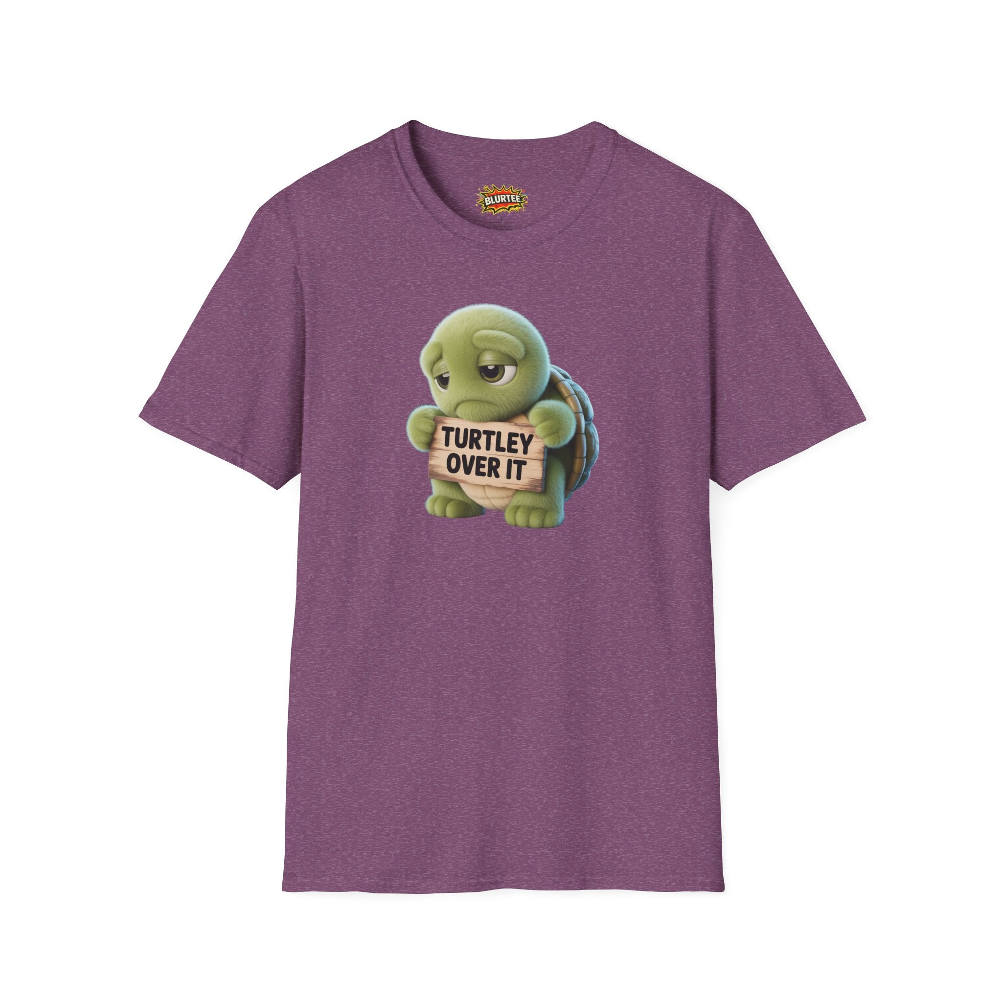 Turtley Over It (Totally Over It) Funny Shirt | Funny Turtle Shirt | Sarcastic Turtle Tee | Unisex Graphic Tee | BLURTee
