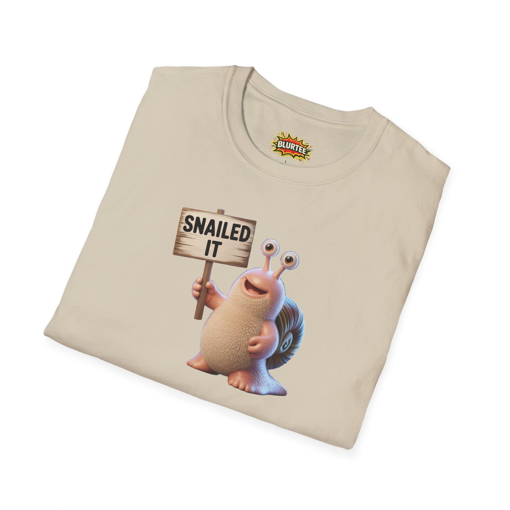 Snailed It (Nailed It) Funny Shirt | Funny Snail Shirt | Sarcastic Animal Tee | Unisex Graphic Tee | BLURTee