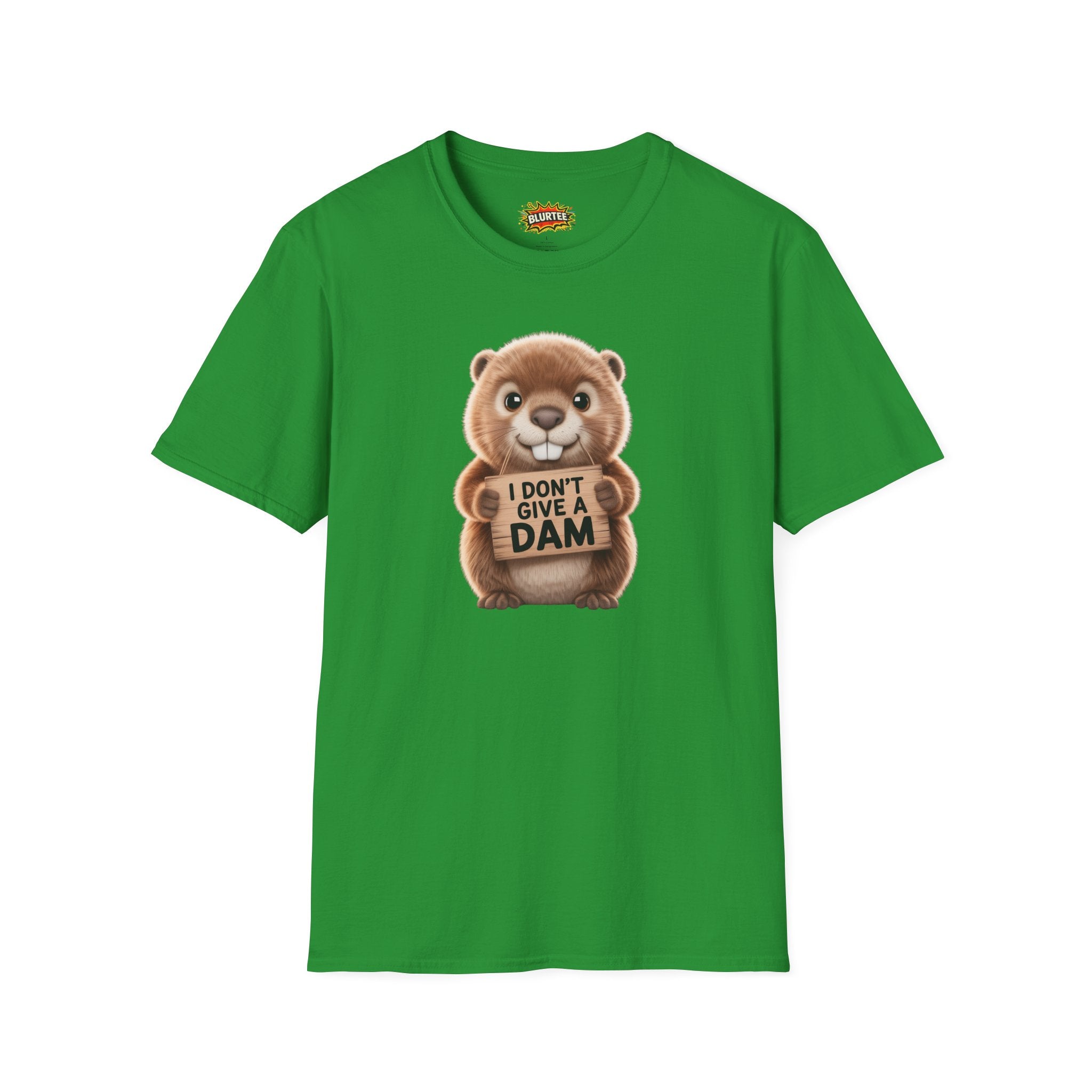 I Don't Give a Dam (I Don'T Give A Damn) Funny Shirt | Funny Beaver Tee | Sarcastic Pun Shirt | Unisex Graphic Tee | BLURTee