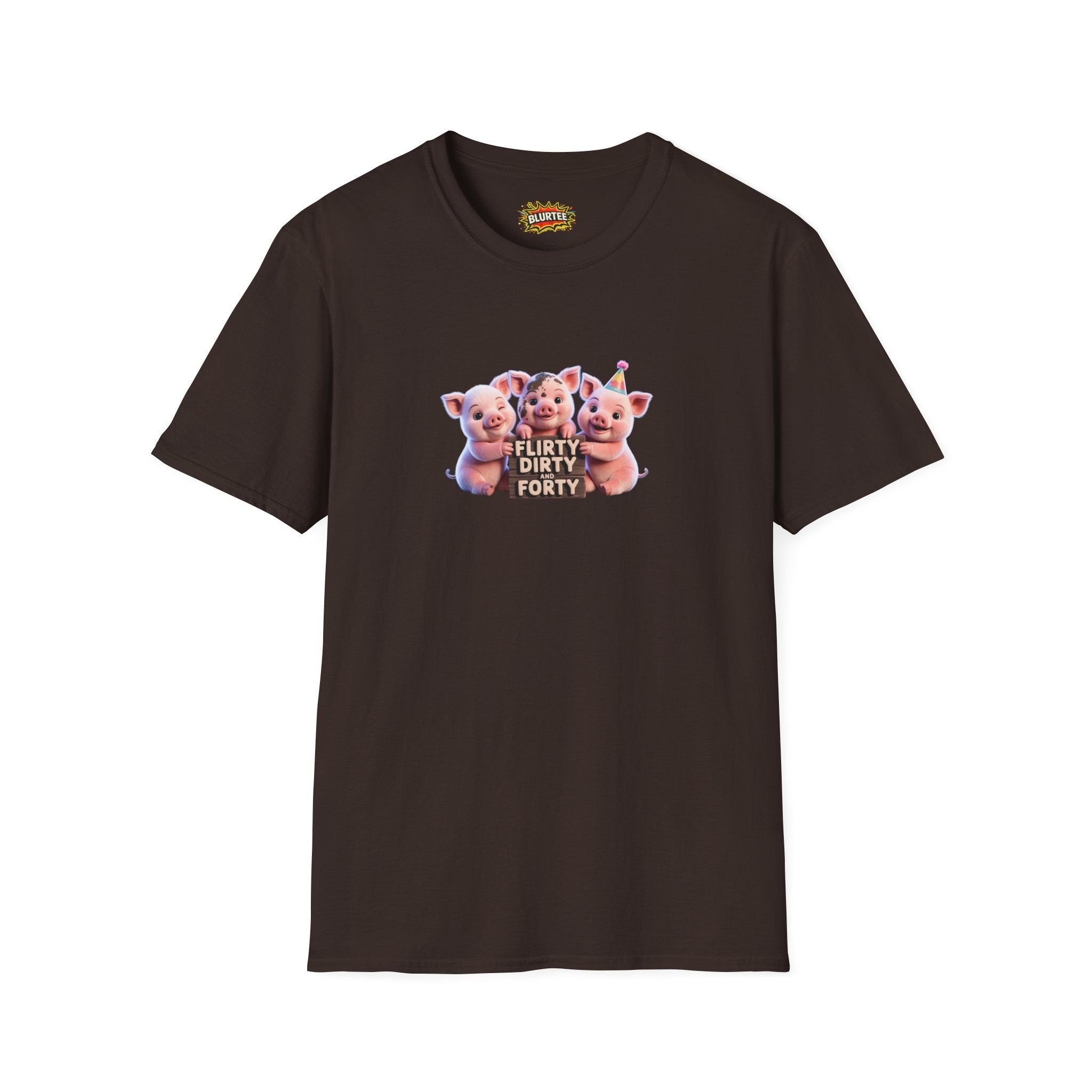 Flirty Dirty and Forty (Flirty And Thirty) Funny Shirt | Funny 40Th Birthday Shirt | Unisex Graphic Tee | BLURTee