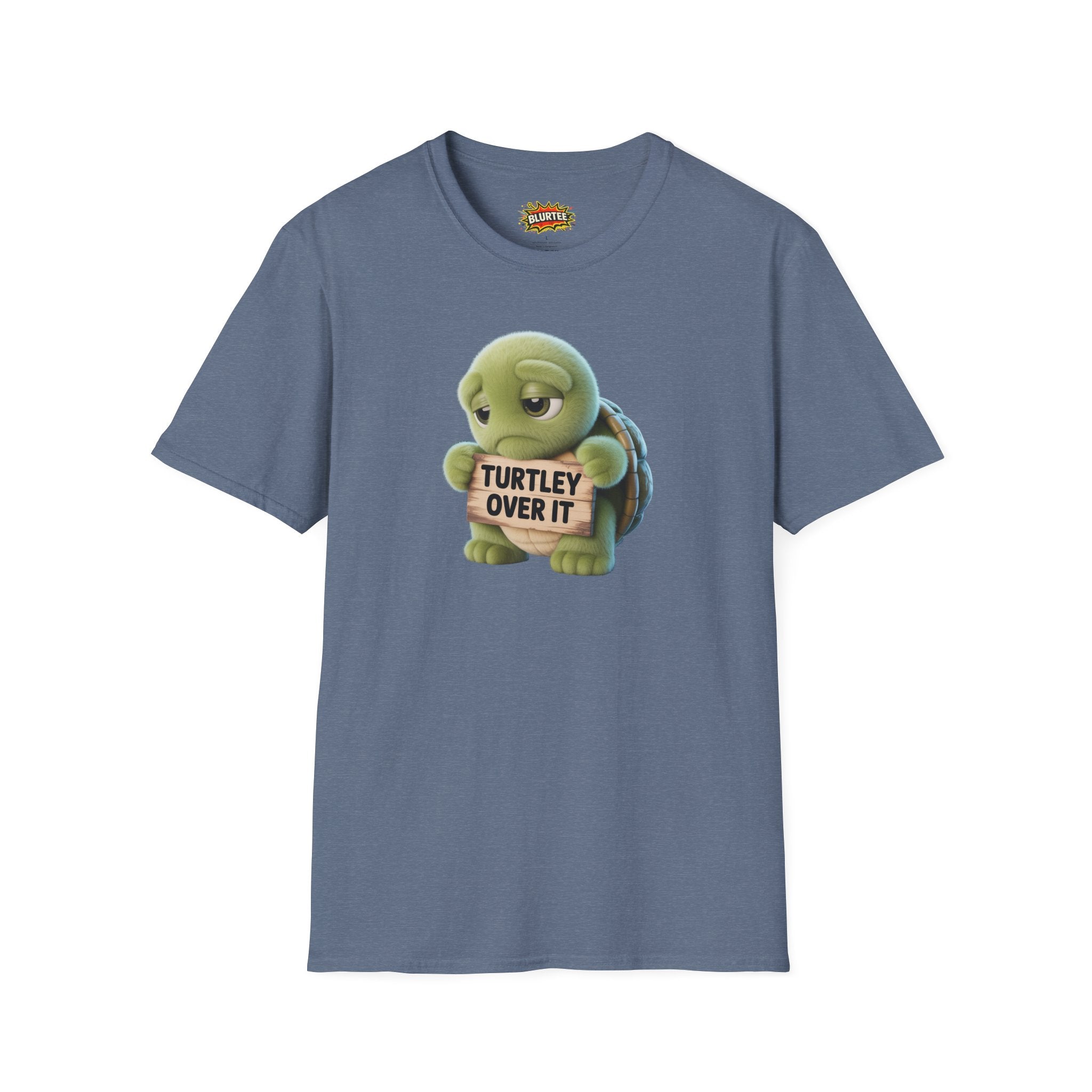 Turtley Over It (Totally Over It) Funny Shirt | Funny Turtle Shirt | Sarcastic Turtle Tee | Unisex Graphic Tee | BLURTee