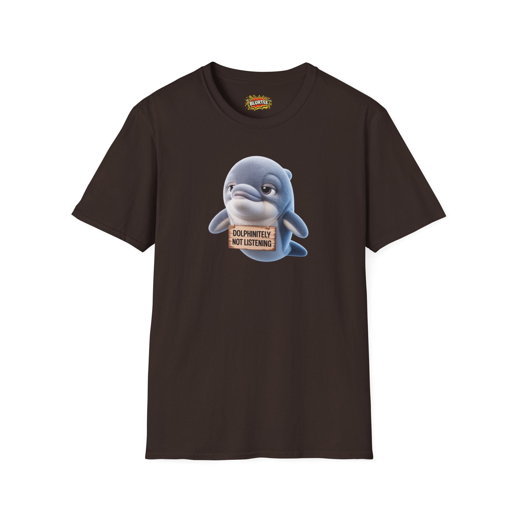 Dolphinitely Not Listening (Definitely Not Listening) Funny Shirt | Funny Dolphin Shirt | Unisex Graphic Tee | BLURTee