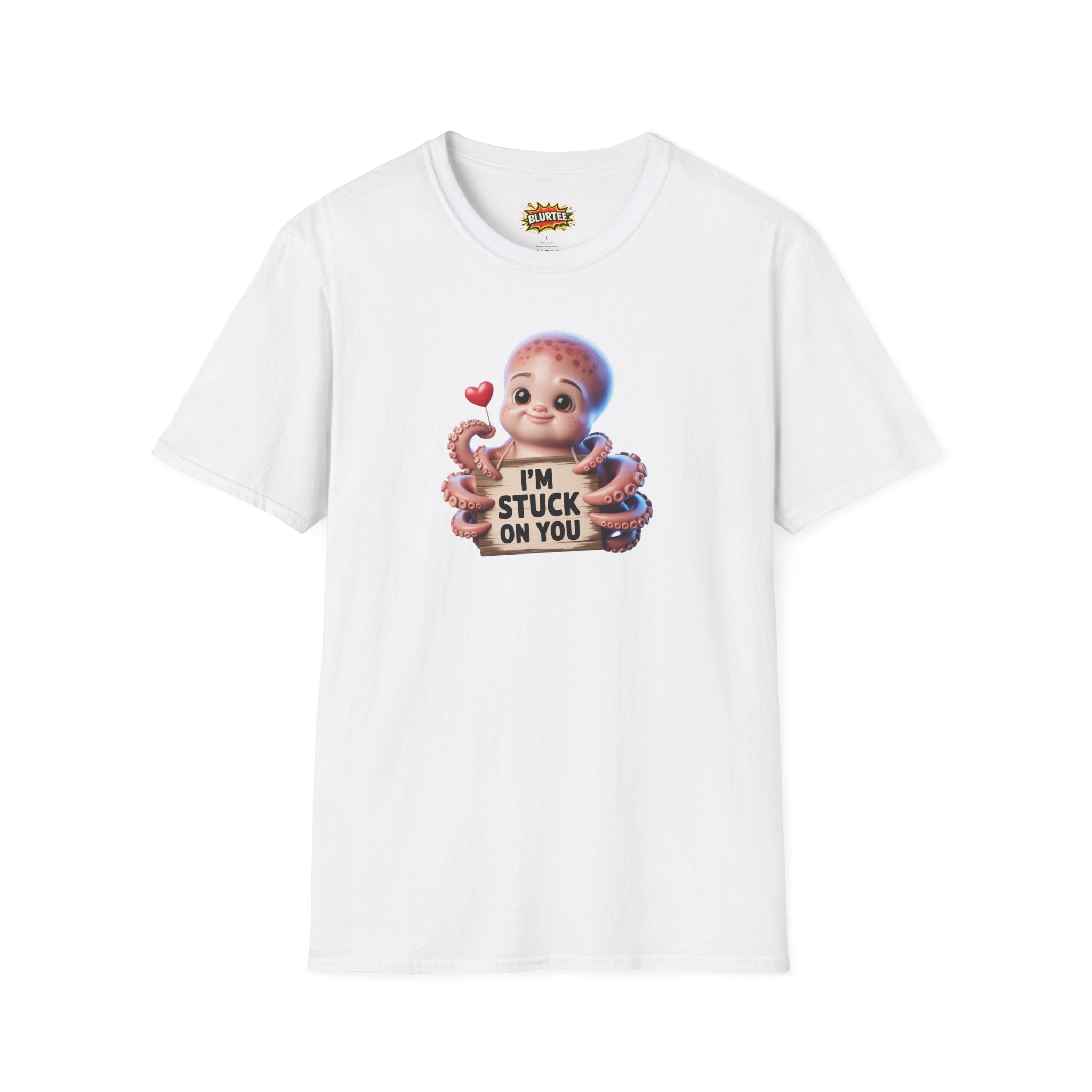 I'm Stuck on You Funny Shirt | Funny Octopus Shirt | Romantic Animal Tee | Unisex Graphic Tee | BLURTee