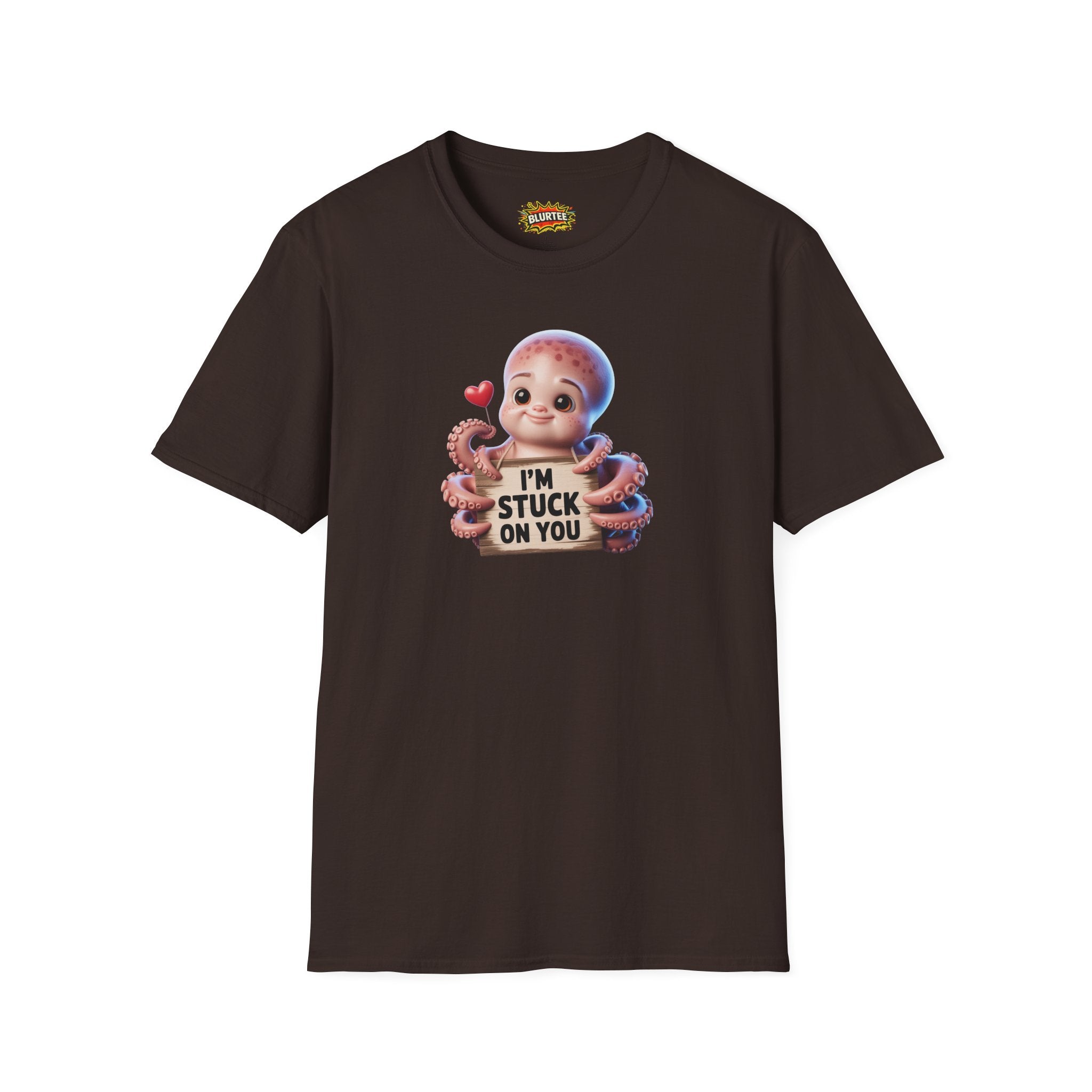 I'm Stuck on You Funny Shirt | Funny Octopus Shirt | Romantic Animal Tee | Unisex Graphic Tee | BLURTee
