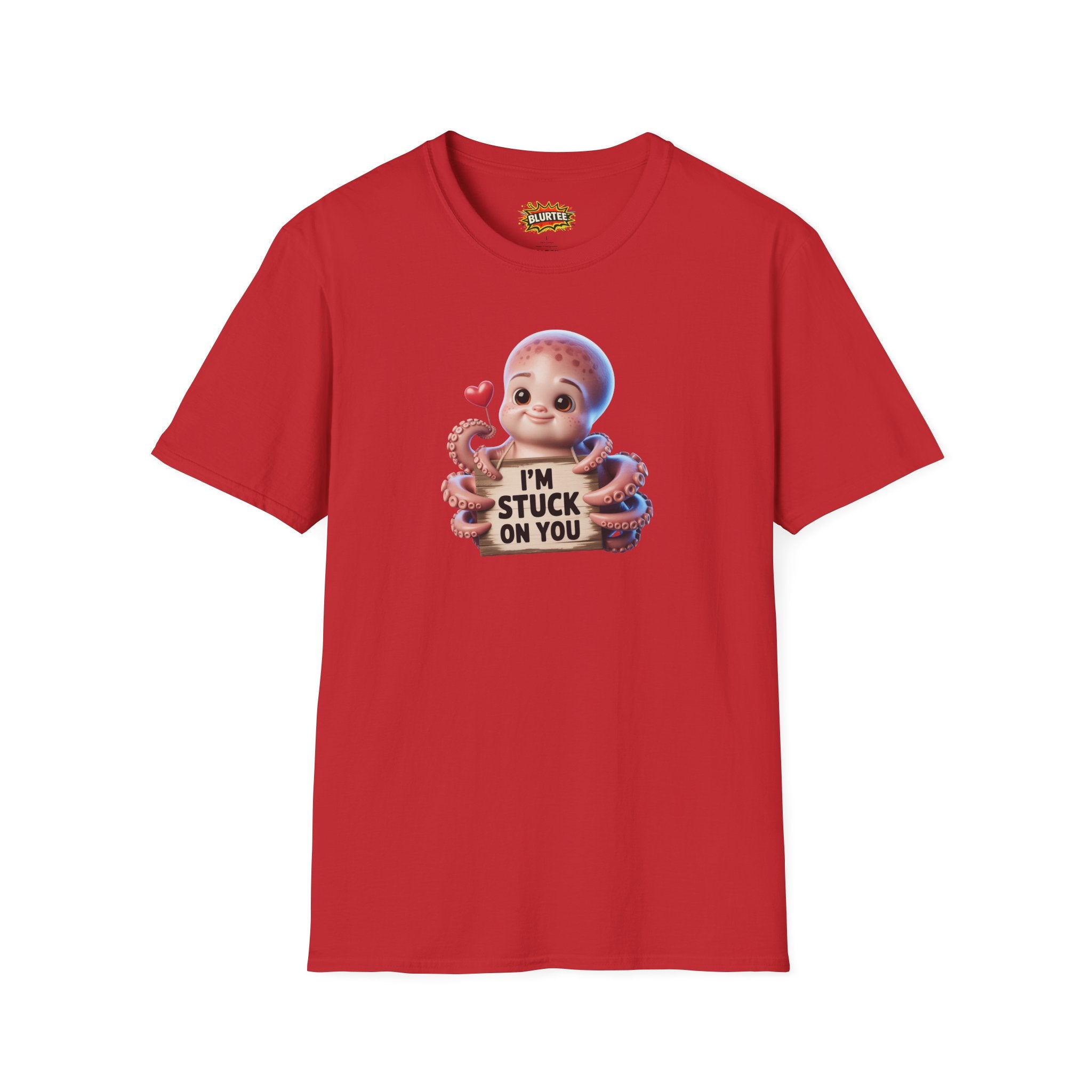 I'm Stuck on You Funny Shirt | Funny Octopus Shirt | Romantic Animal Tee | Unisex Graphic Tee | BLURTee