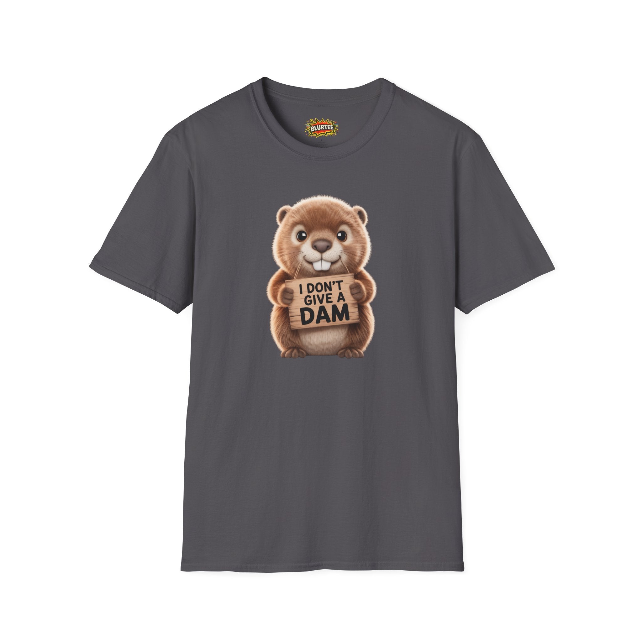I Don't Give a Dam (I Don'T Give A Damn) Funny Shirt | Funny Beaver Tee | Sarcastic Pun Shirt | Unisex Graphic Tee | BLURTee