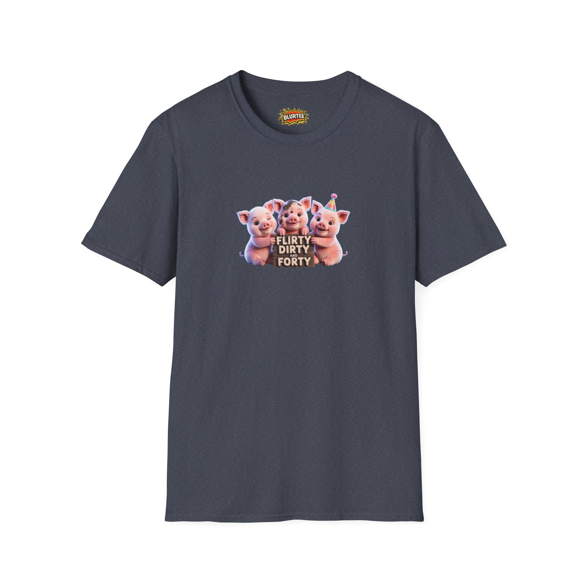 Flirty Dirty and Forty (Flirty And Thirty) Funny Shirt | Funny 40Th Birthday Shirt | Unisex Graphic Tee | BLURTee