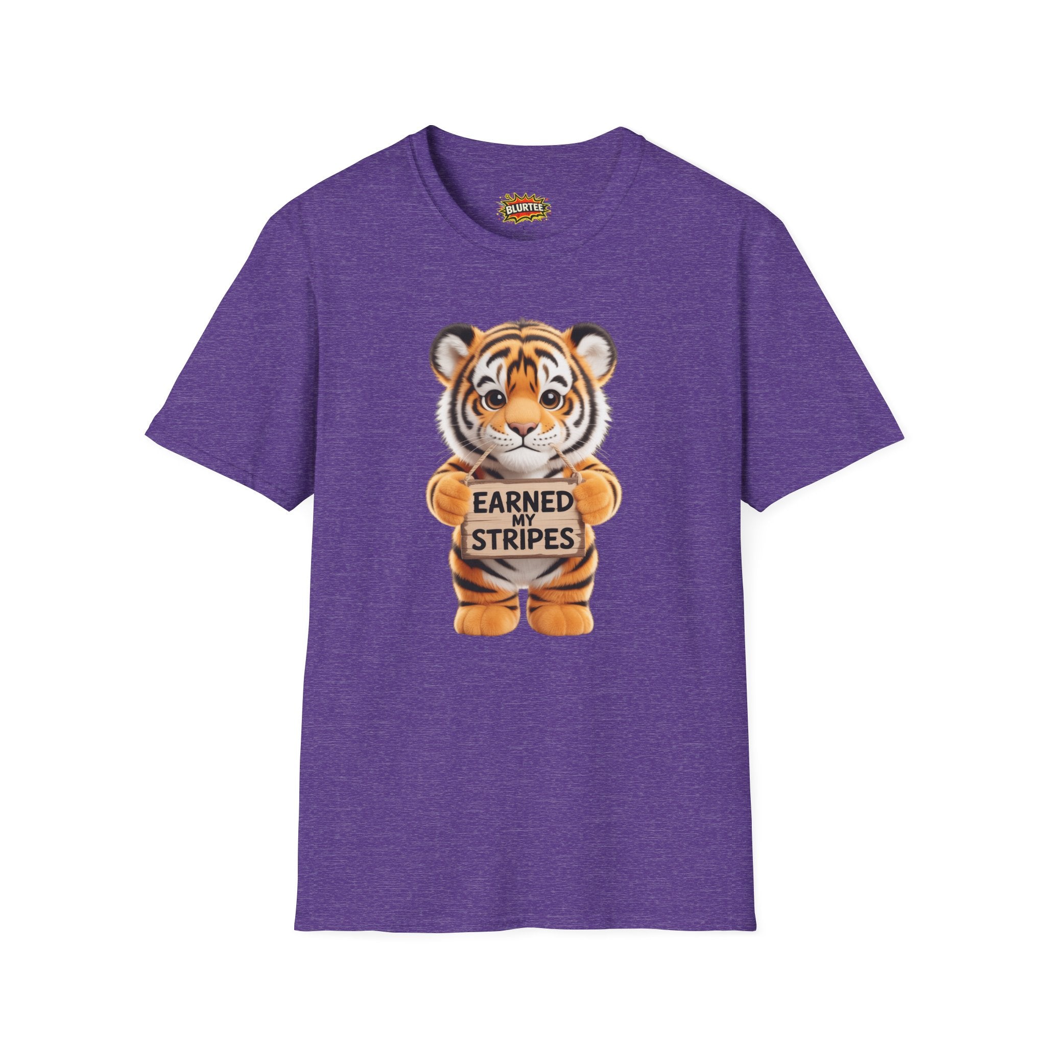 Earned My Stripes Funny Shirt | Funny Tiger Shirt | Sarcastic Animal Tee | Unisex Graphic Tee | BLURTee
