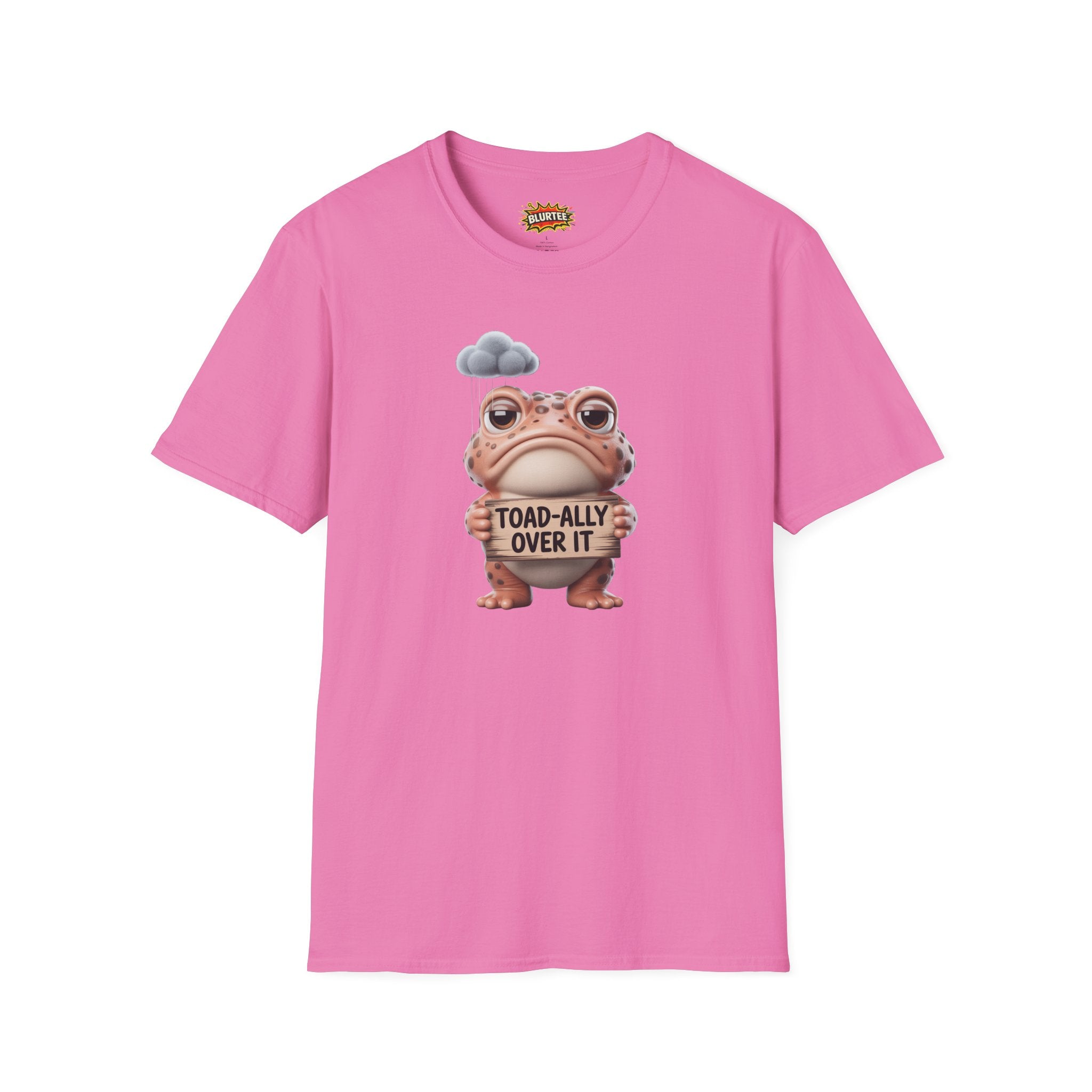 Toad-ally Over It (Totally Over It) Funny Shirt | Funny Toad Shirt | Sarcastic Animal Graphic | Unisex Graphic Tee | BLURTee