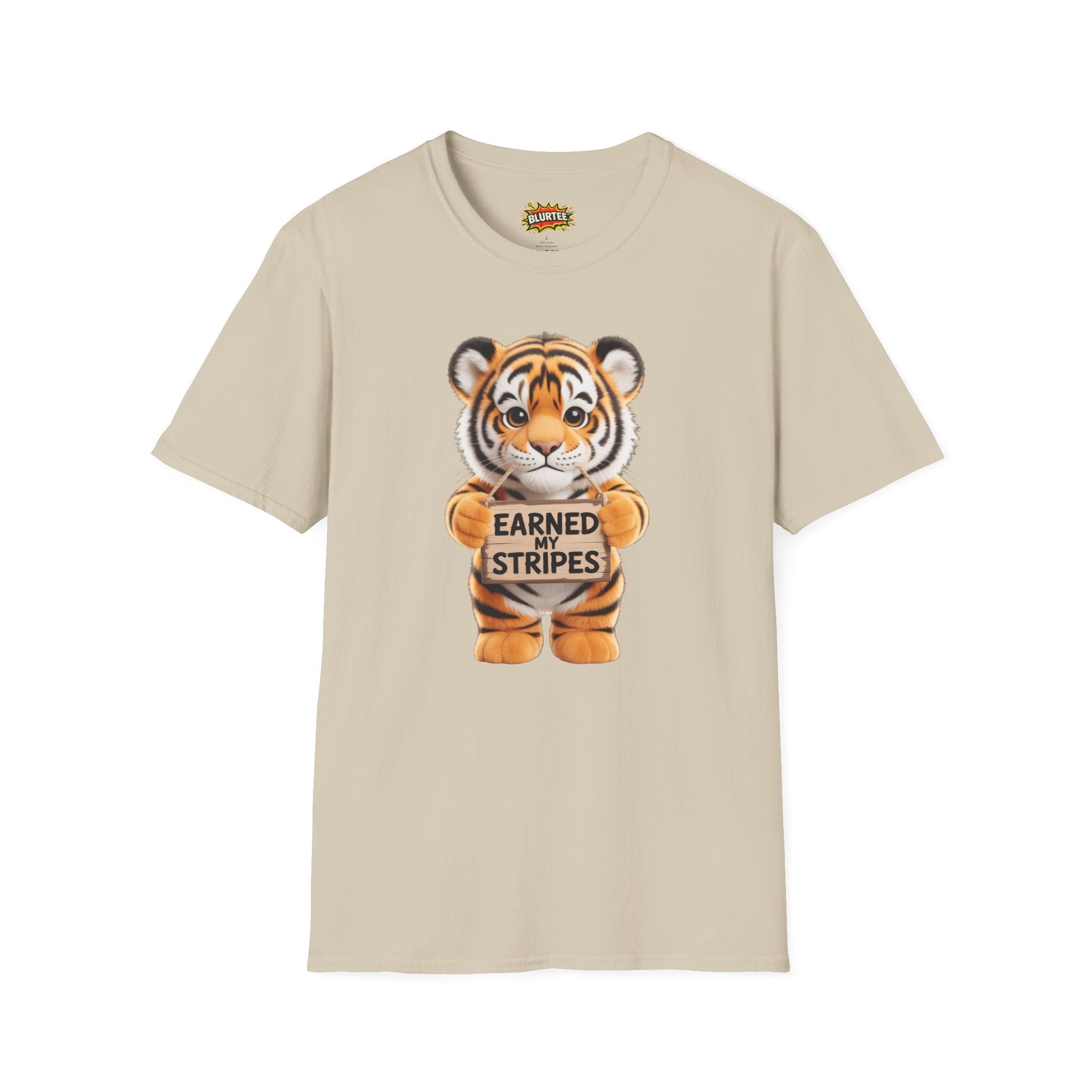 Earned My Stripes Funny Shirt | Funny Tiger Shirt | Sarcastic Animal Tee | Unisex Graphic Tee | BLURTee