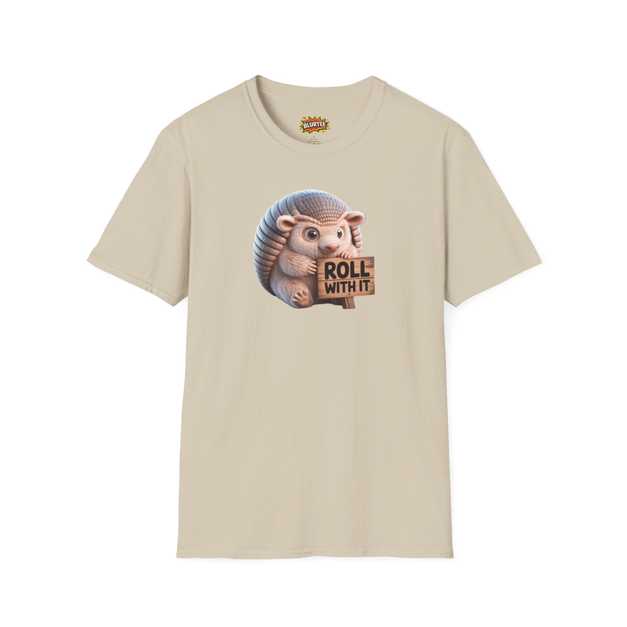 Roll With It Funny Shirt | Funny Armadillo Shirt | Roll With It Tee | Unisex Graphic Tee | BLURTee