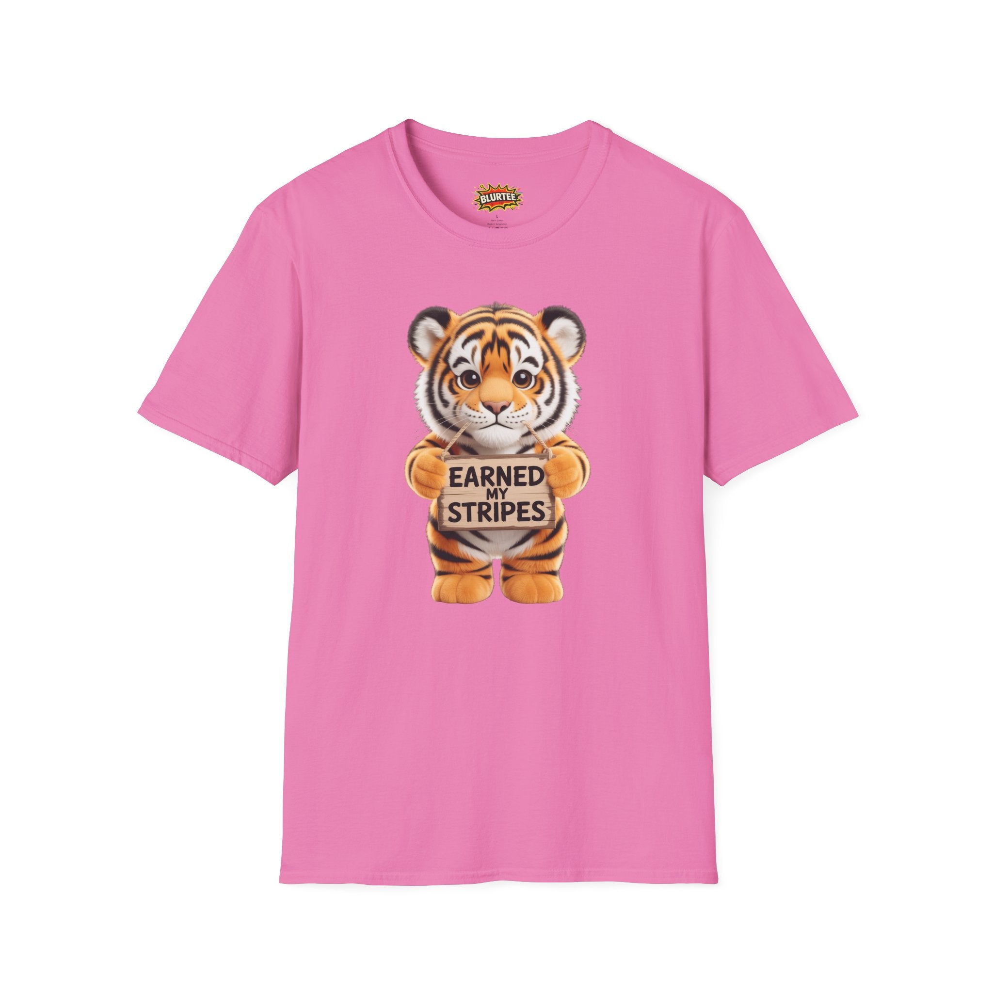 Earned My Stripes Funny Shirt | Funny Tiger Shirt | Sarcastic Animal Tee | Unisex Graphic Tee | BLURTee