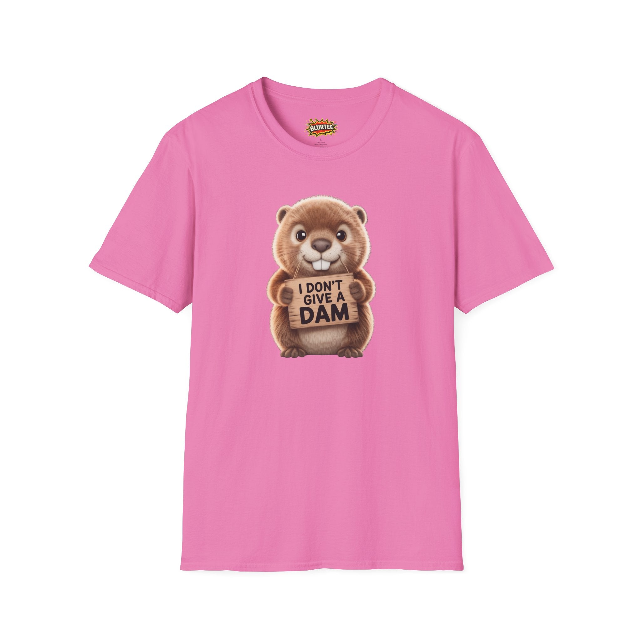 I Don't Give a Dam (I Don'T Give A Damn) Funny Shirt | Funny Beaver Tee | Sarcastic Pun Shirt | Unisex Graphic Tee | BLURTee