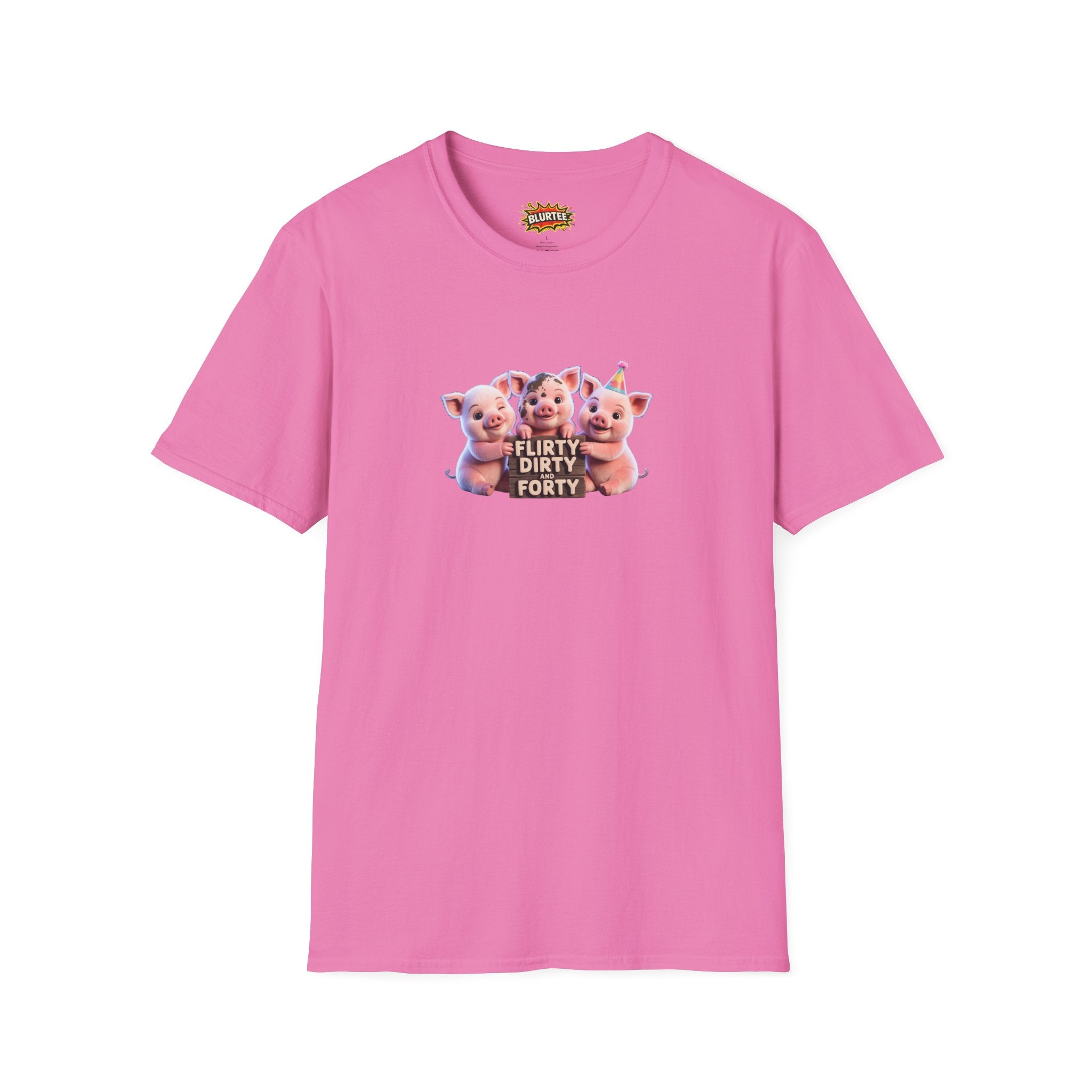 Flirty Dirty and Forty (Flirty And Thirty) Funny Shirt | Funny 40Th Birthday Shirt | Unisex Graphic Tee | BLURTee