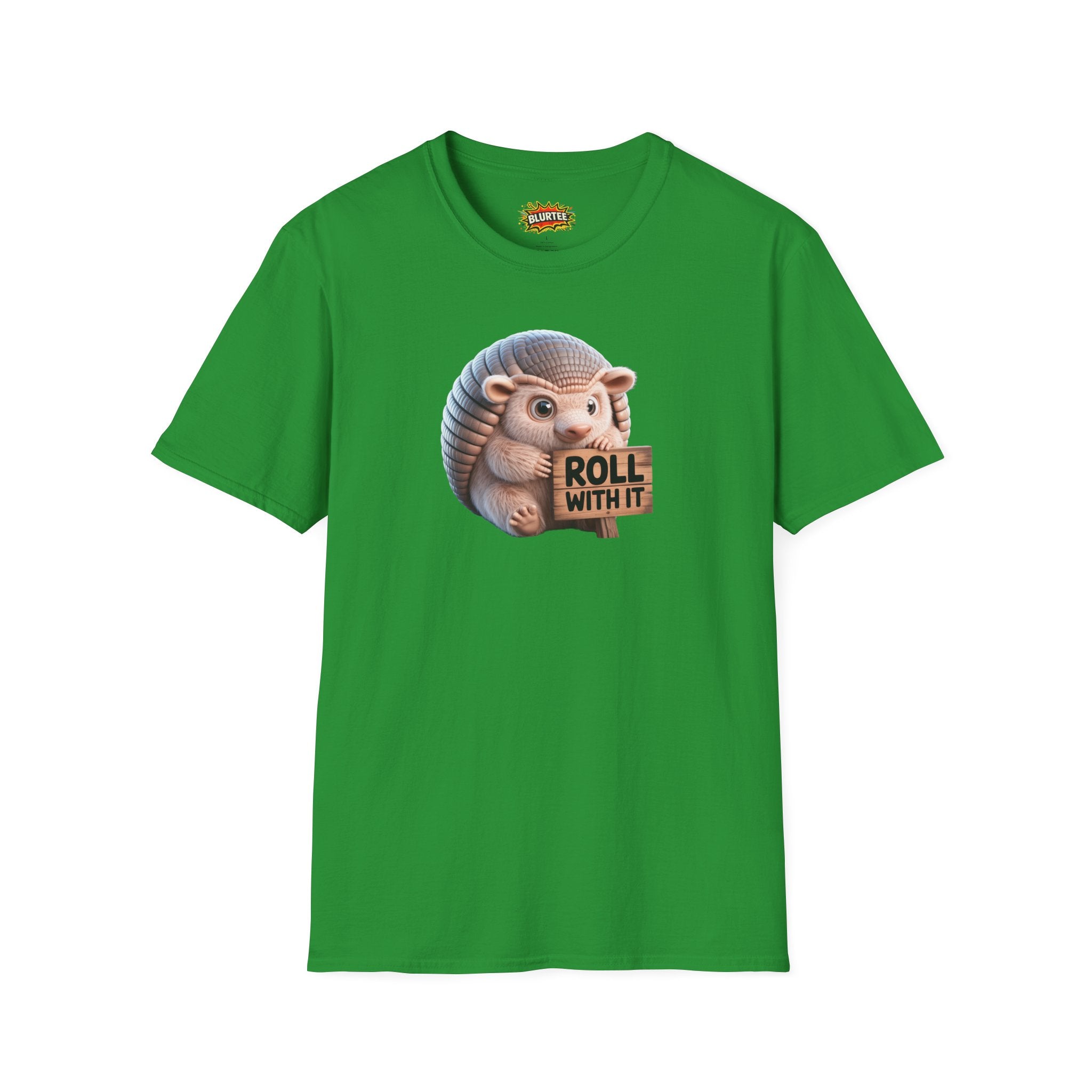 Roll With It Funny Shirt | Funny Armadillo Shirt | Roll With It Tee | Unisex Graphic Tee | BLURTee