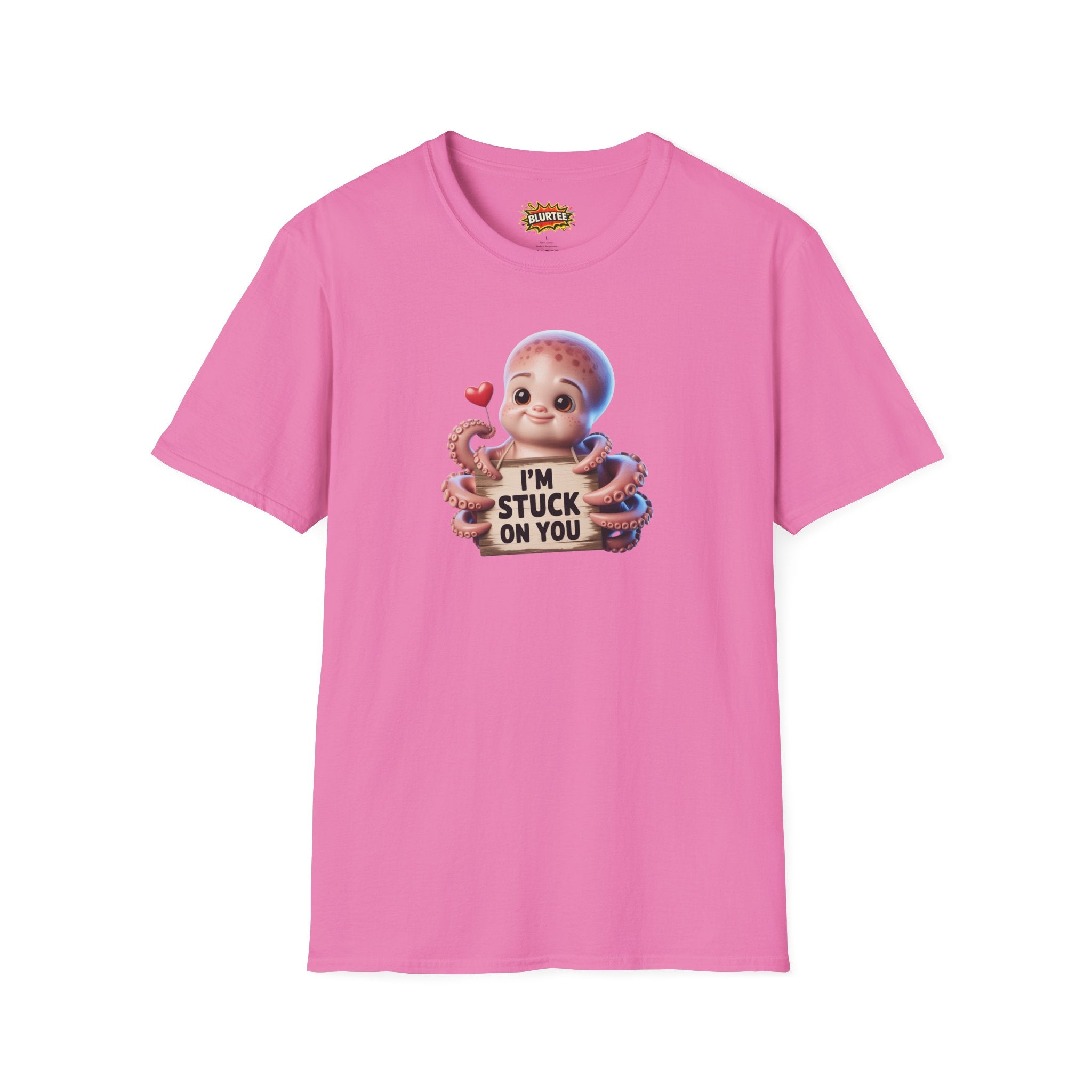 I'm Stuck on You Funny Shirt | Funny Octopus Shirt | Romantic Animal Tee | Unisex Graphic Tee | BLURTee