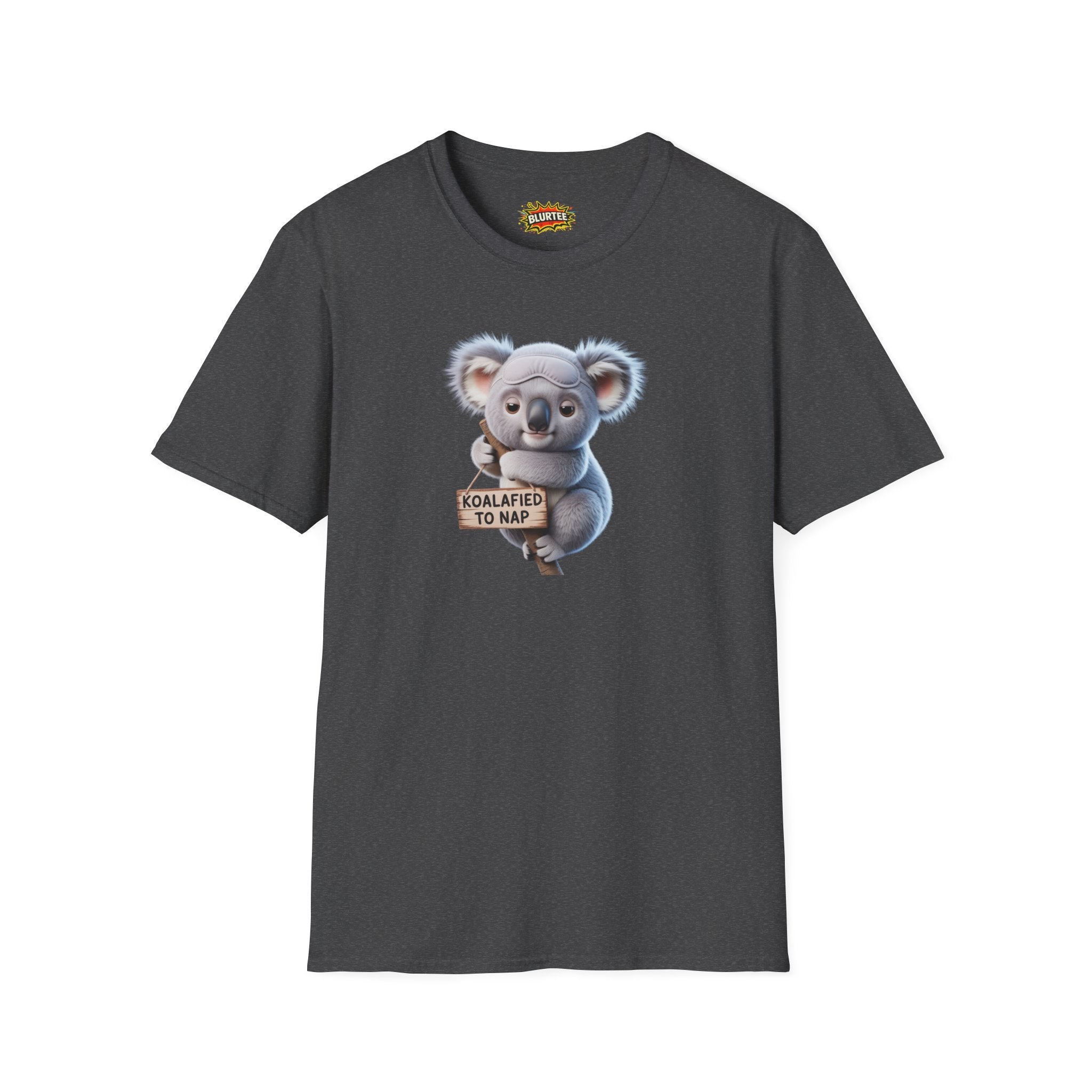 Koalafied to Nap (Qualified To Nap) Funny Shirt | Funny Koala Shirt | Sarcastic Pun Tee | Unisex Graphic Tee | BLURTee